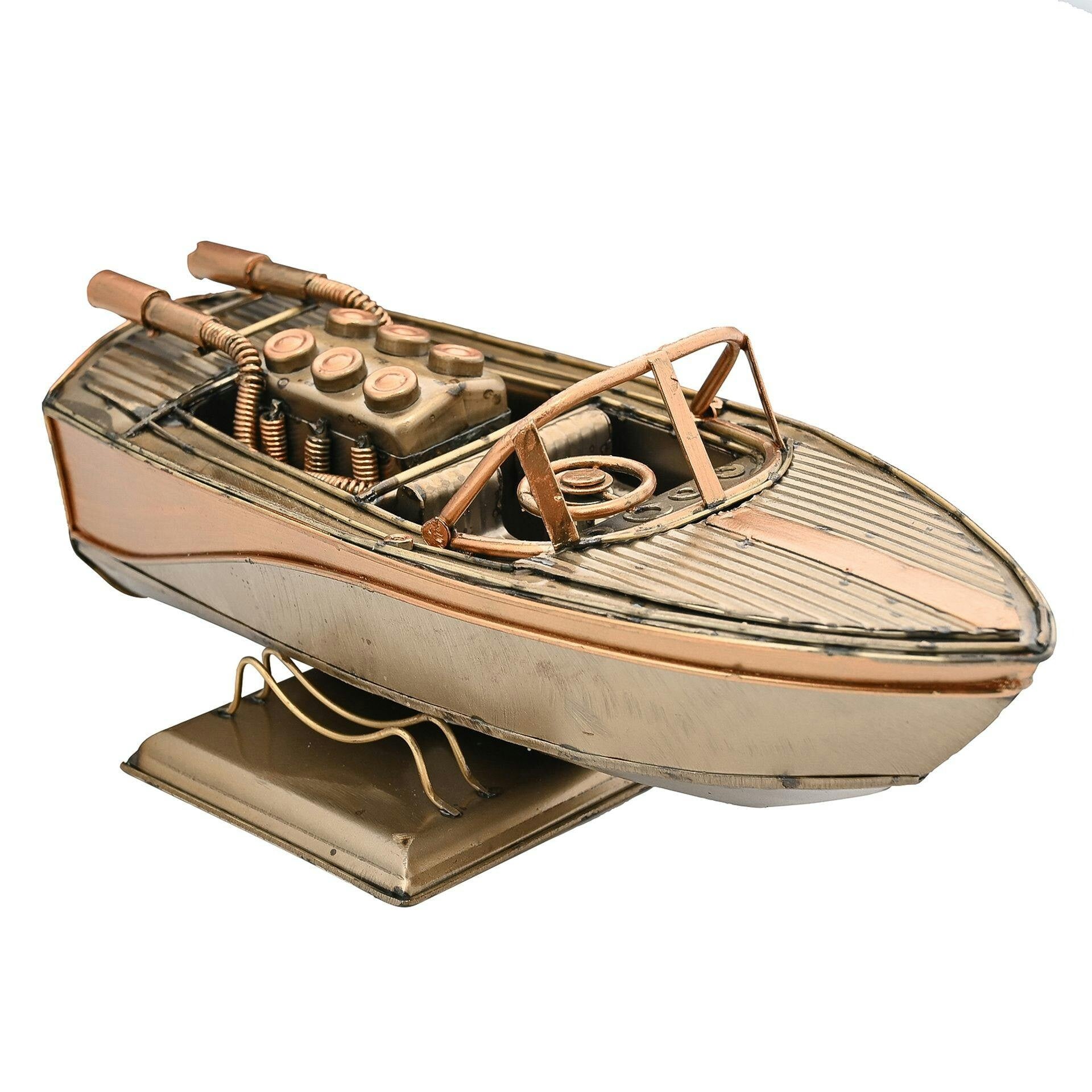 Widdop, Bingham & Co. Ltd Decorative Speed Boat Metal Ornament - Image 5