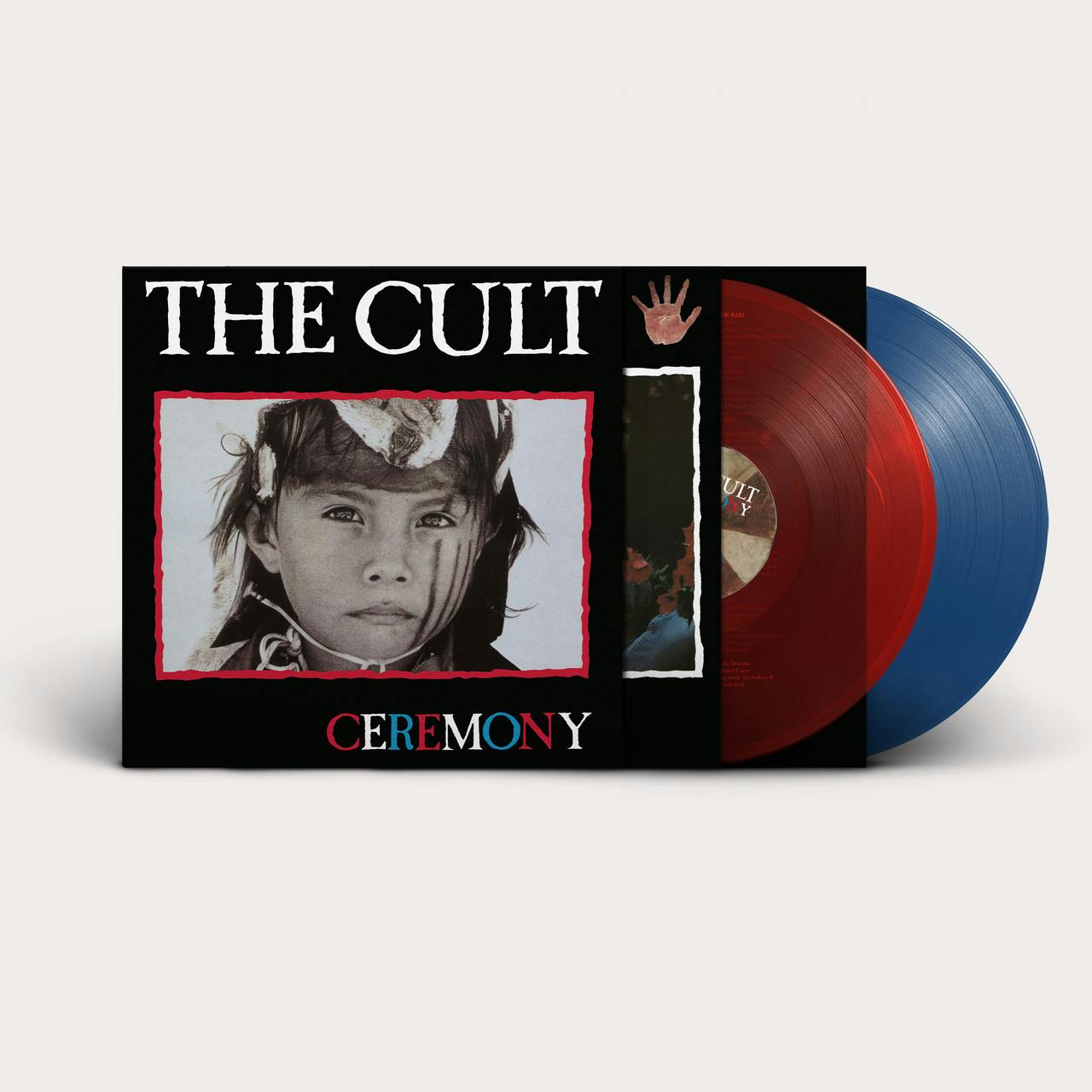 Eyesore Merch Red/Blue The Cult - 'Ceremony' 2Lp Transparent Vinyl