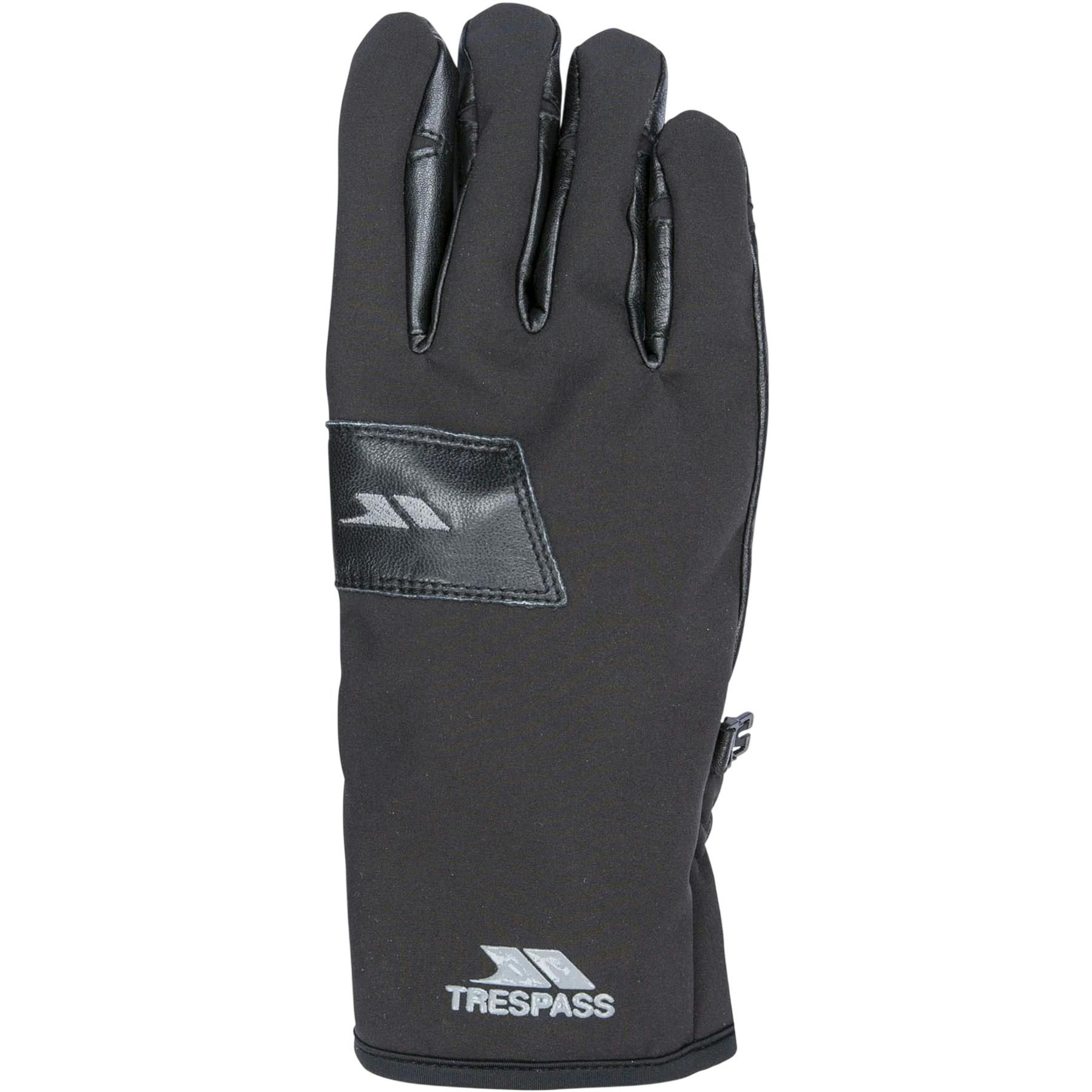 Trespass Mens Leather Athletic Snow Sports Gloves - Image 2