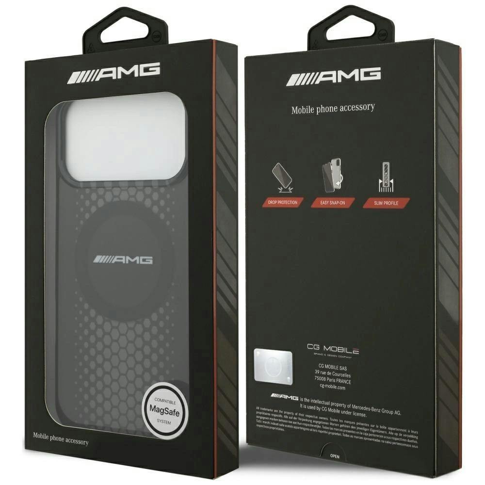 Amg Black Double Layer Transparent Graphics Case With Magsafe For Iphone 17 Pro Max 6.9" - Amhmp17x24hhgpk