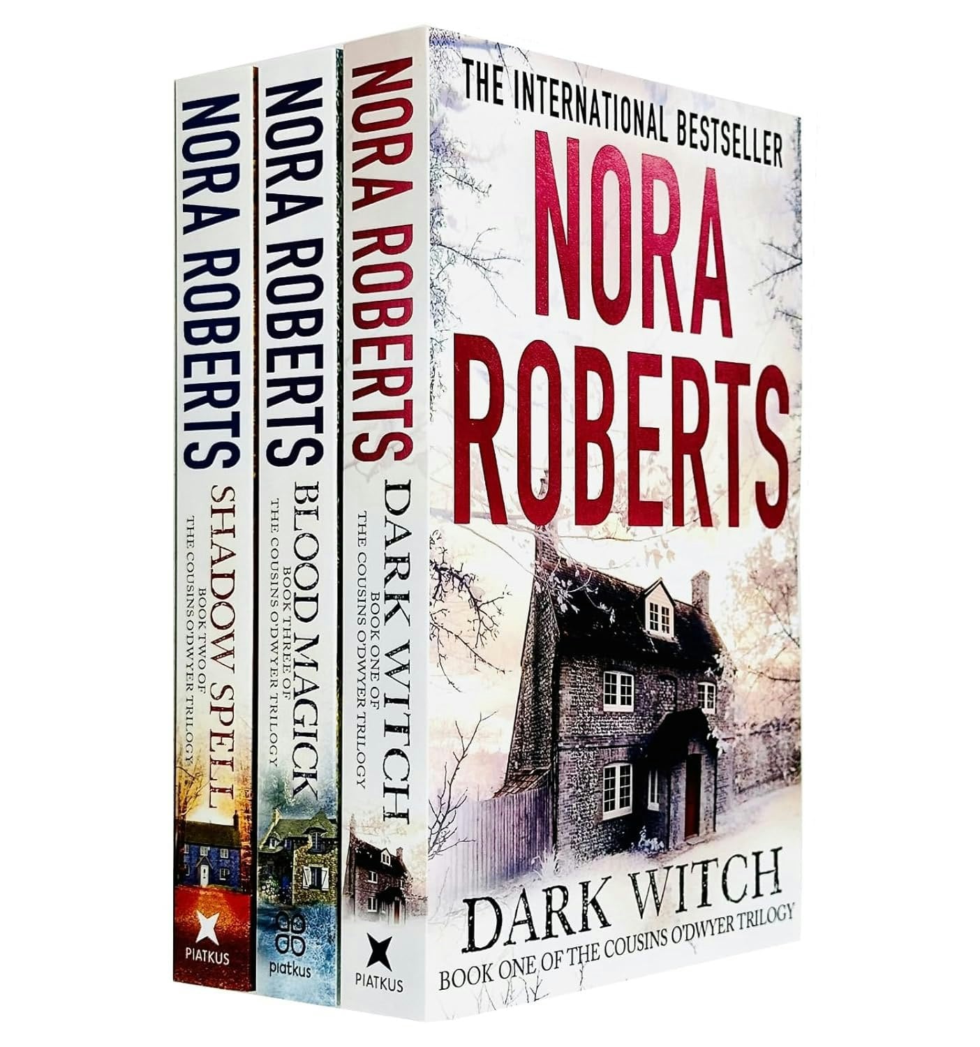 Piatkus Dark The Cousins O'dwyer Trilogy 3 Book Collection Set By Nora Roberts ( Witch, Shadow Spell, Blood Magick)