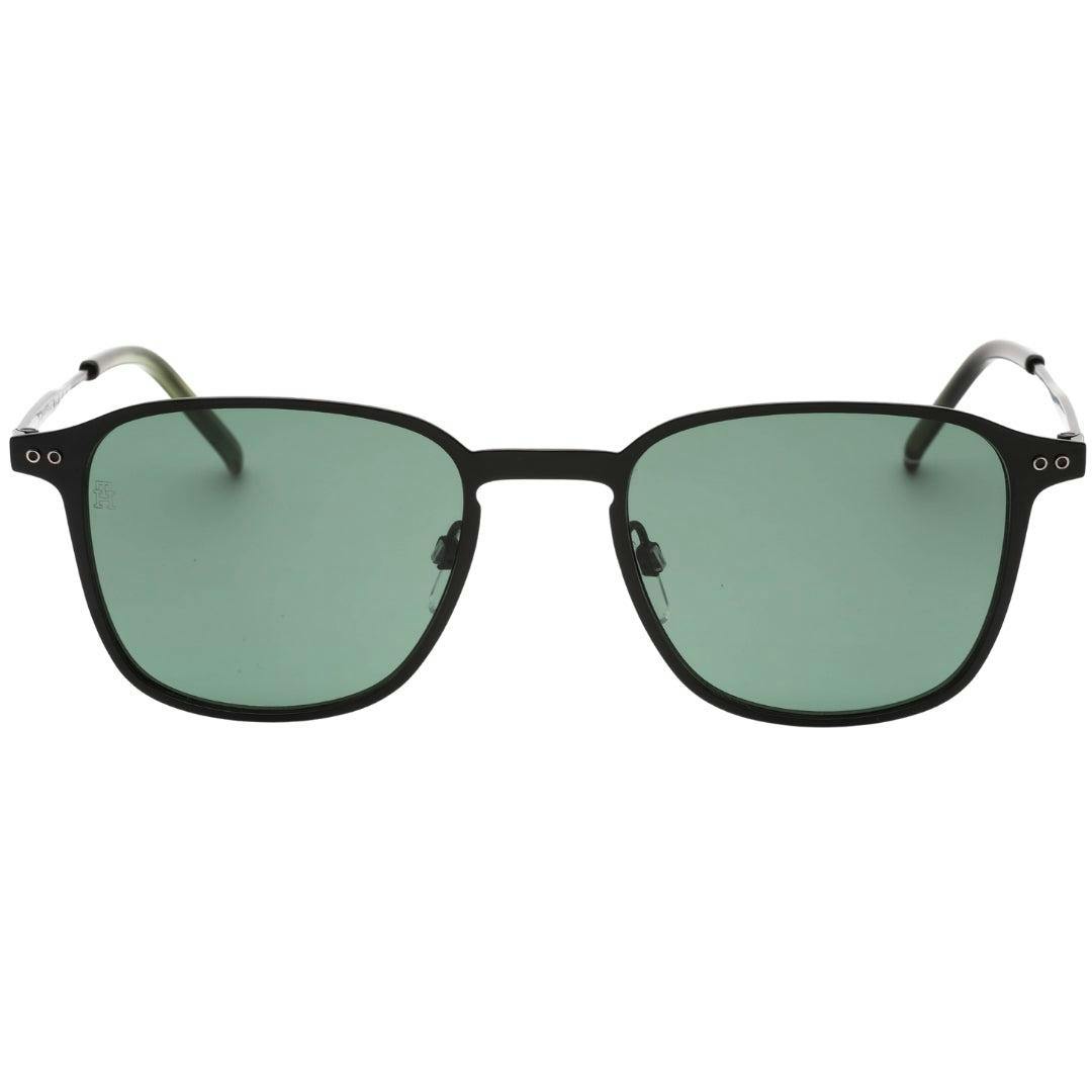 Tommy Hilfiger Men's Black/Green Matte Sunglasses - One Size - 100% Mixed