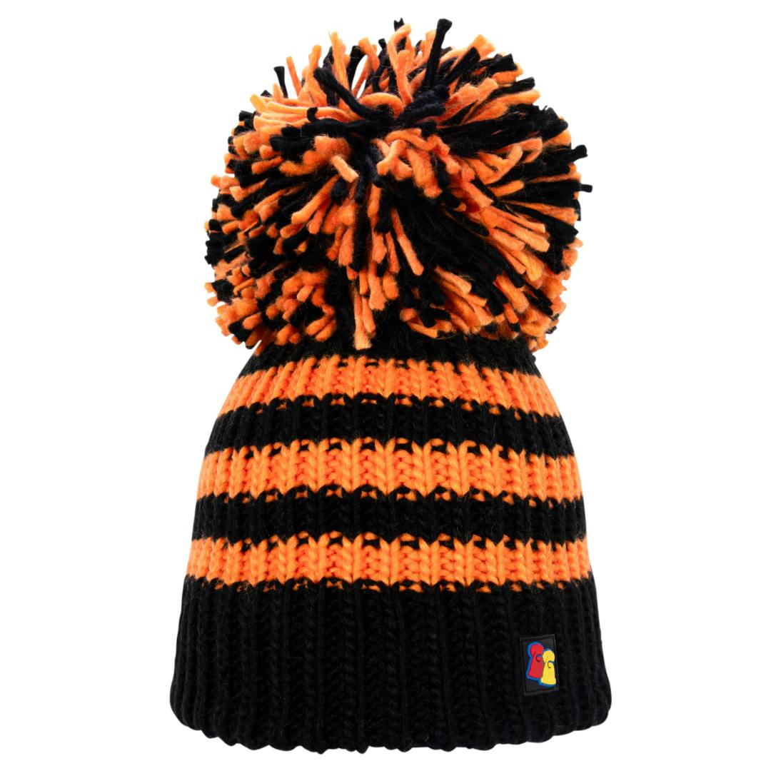 Big Bobble Hats Unisex Black/Orange Ginger Ninja