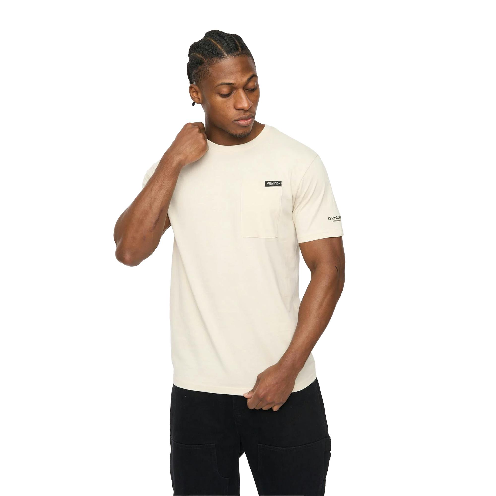 Crosshatch Men's Portville Everyday T-Shirt - Neutral - M - Neutral - 100% Cotton