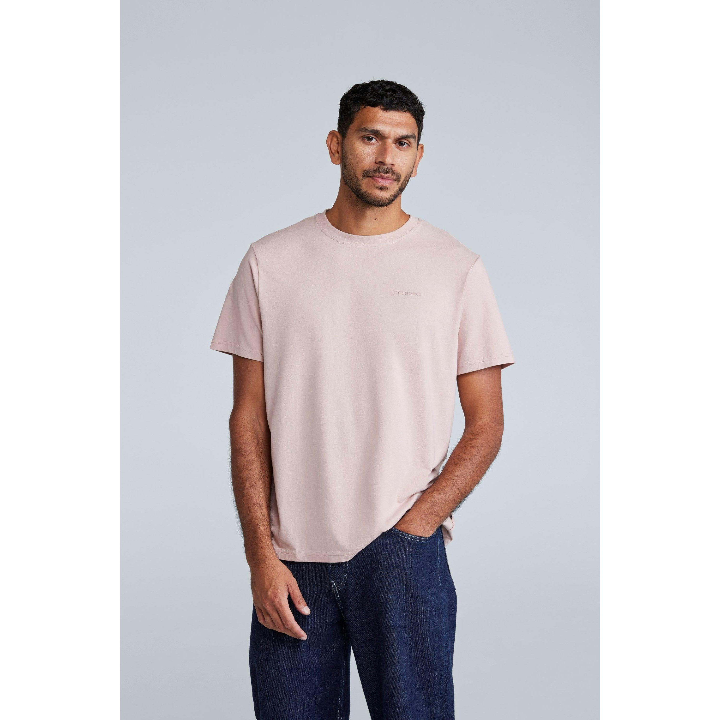 Animal Men's Light/Pink Icon Organic T-Shirt - M - 100% Mixed