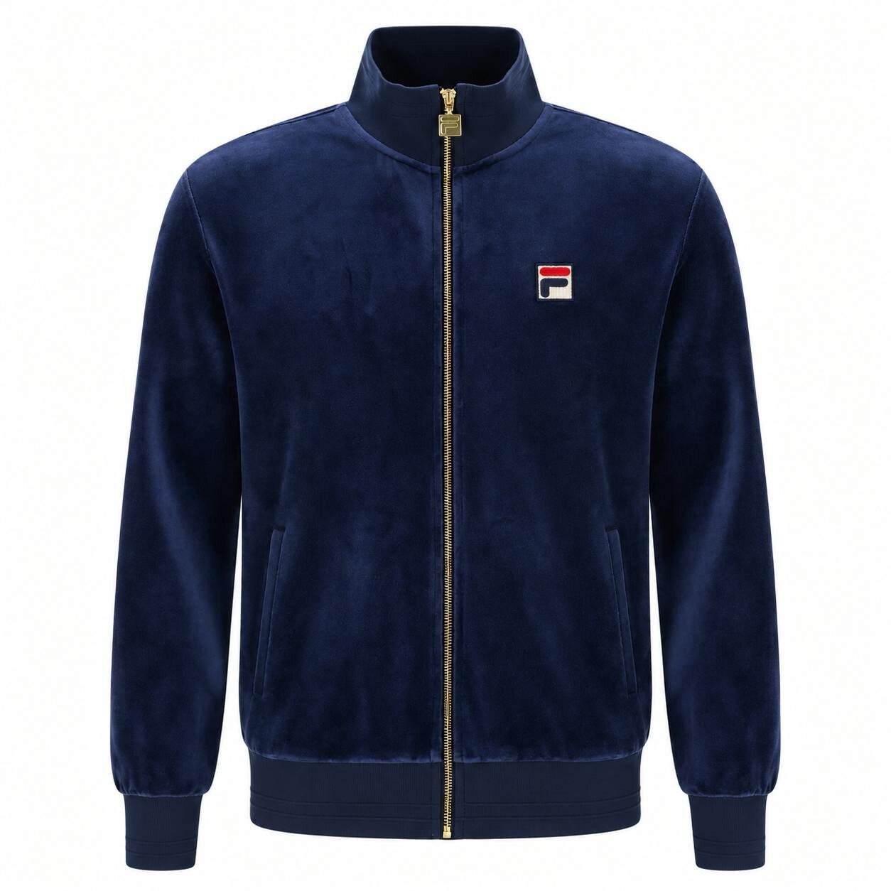 Fila Nero 2 Velour Track Top Jacket Navy - Xxl