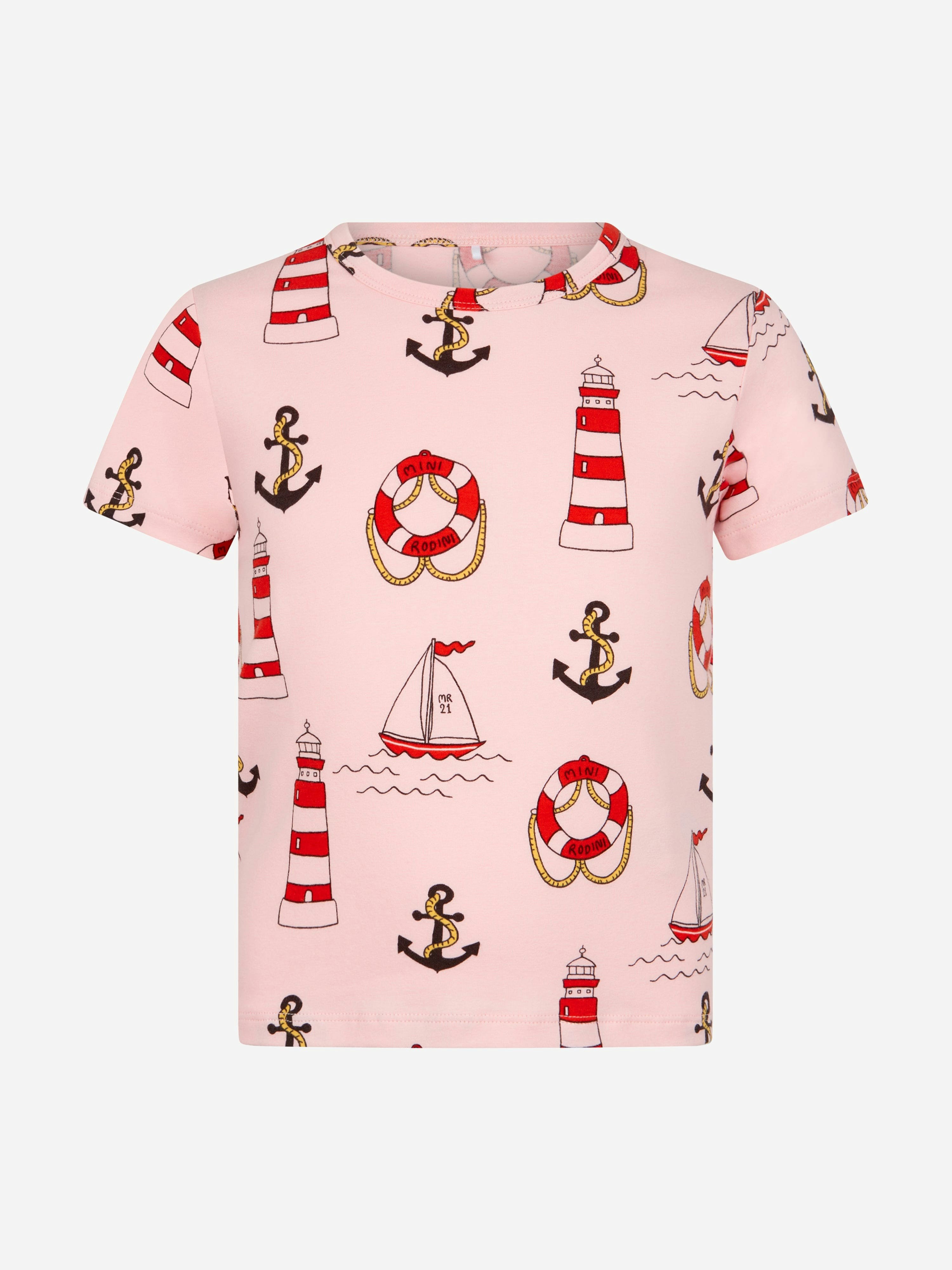 Mini Rodini Unisex Pink T-Shirt - 1 - 4 Mths