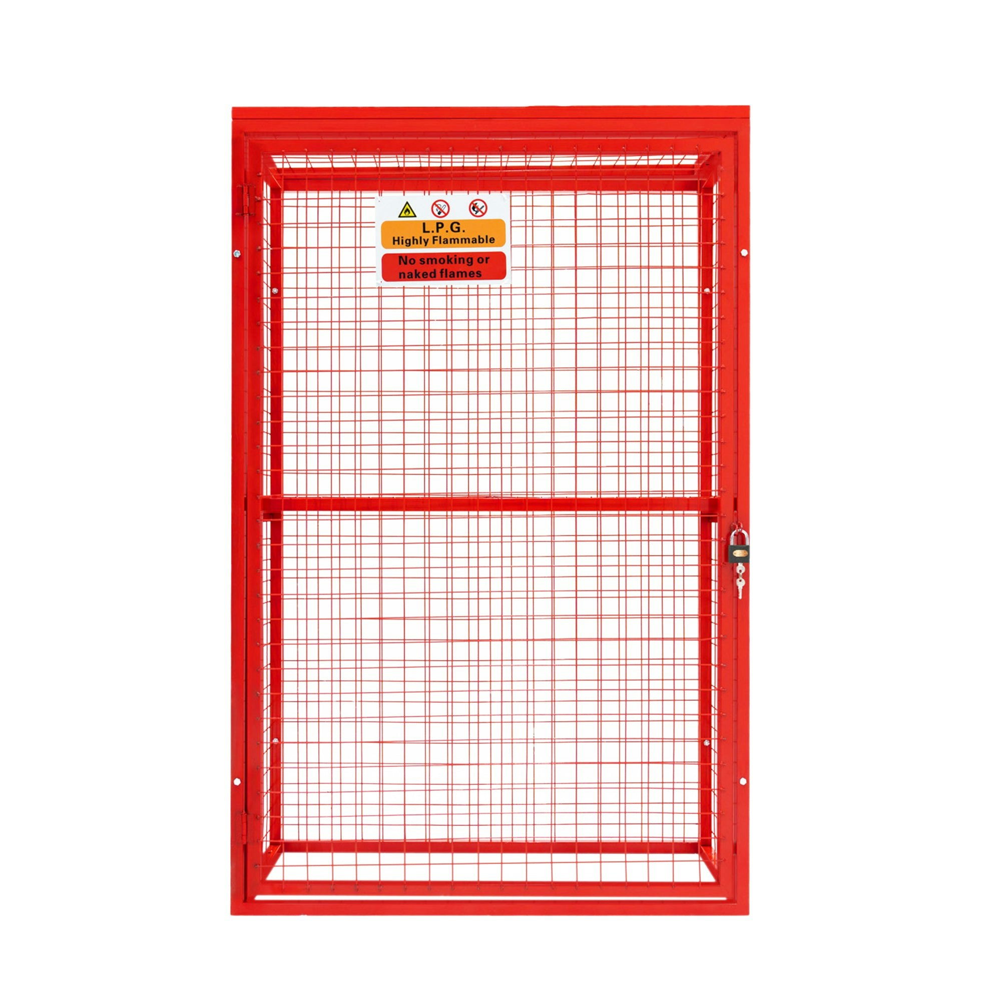 Rackhams Red Gas Bottle Collapsible Mesh Cage – 181Cm X 116Cm X 57Cm