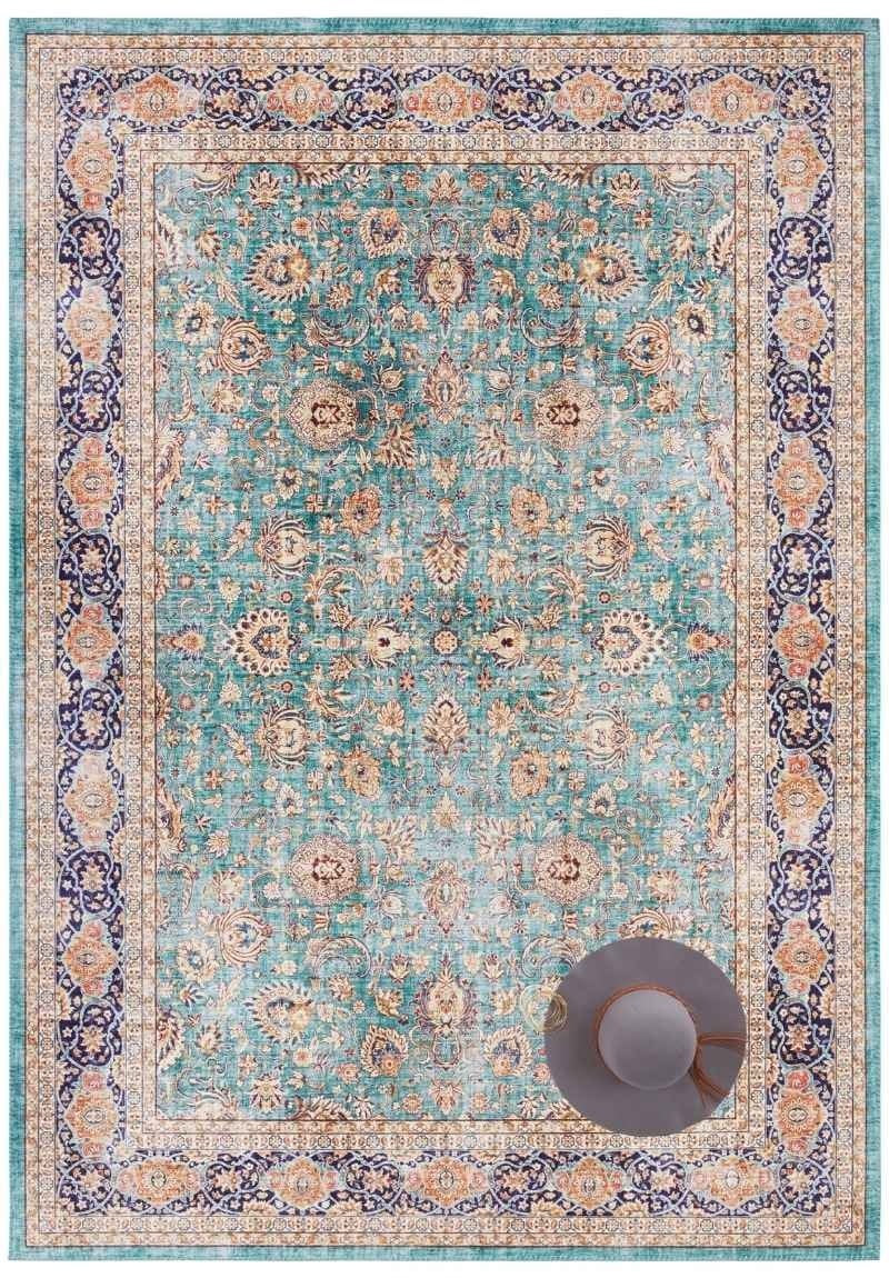Rackhams Green Keshan Maschad Oriental-Optic Rug – Vintage Elegance - 120X160 Cm