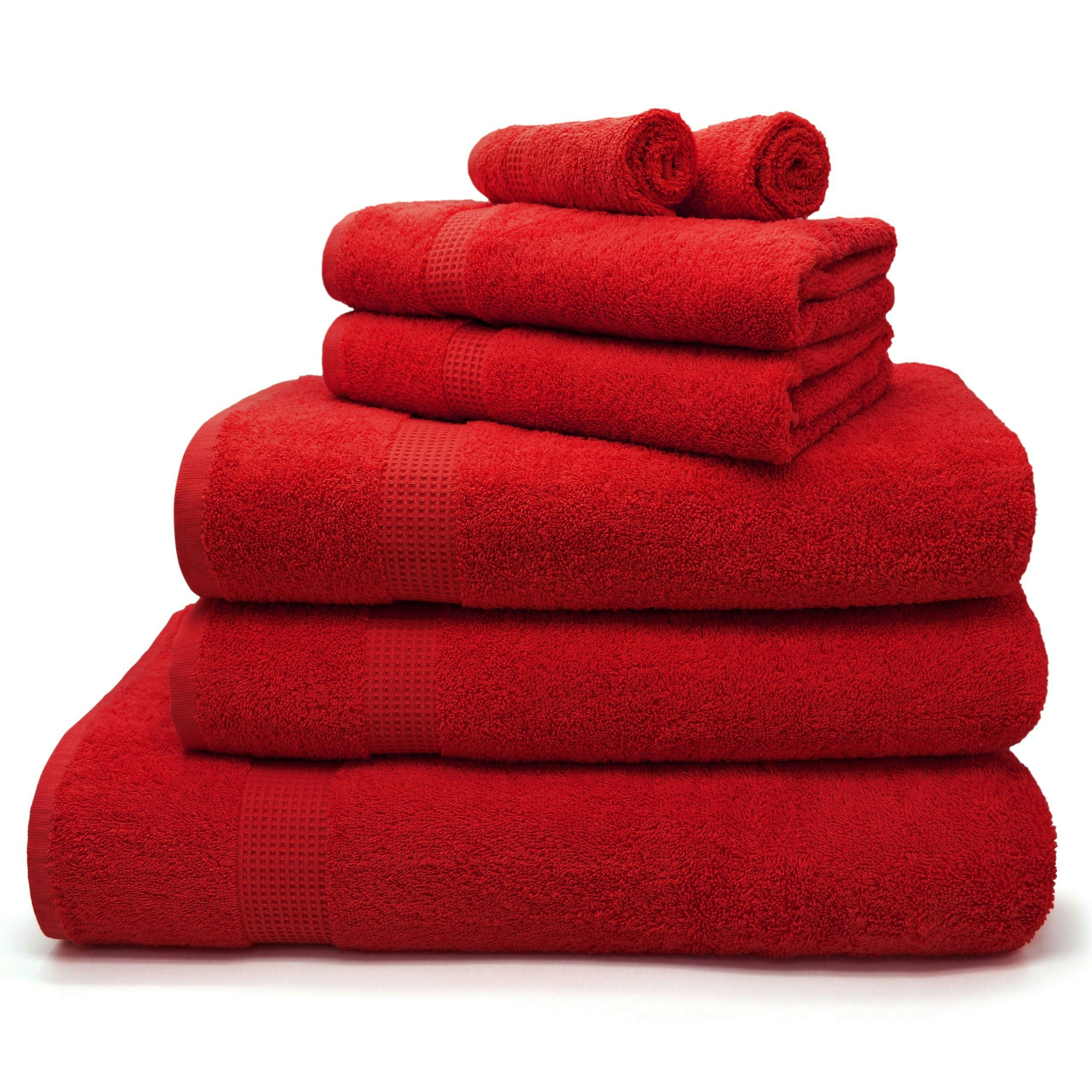 Rackhams Red Luxury Egyptian Cotton Towels 550Gsm - Hand Towel