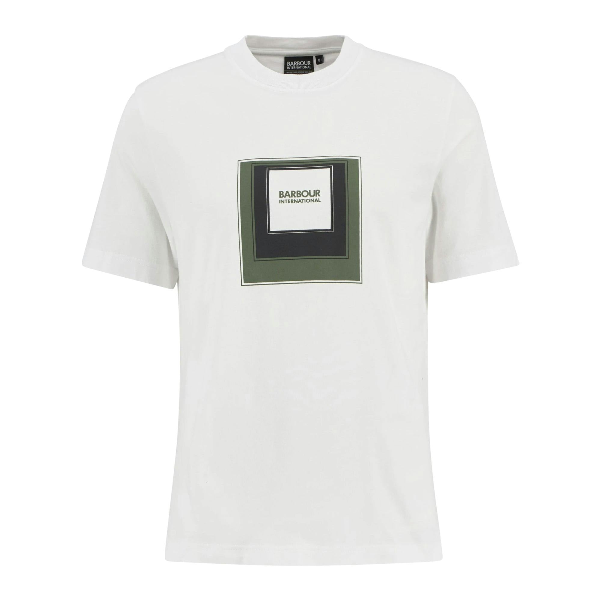 Barbour White International Captive T-Shirt - L
