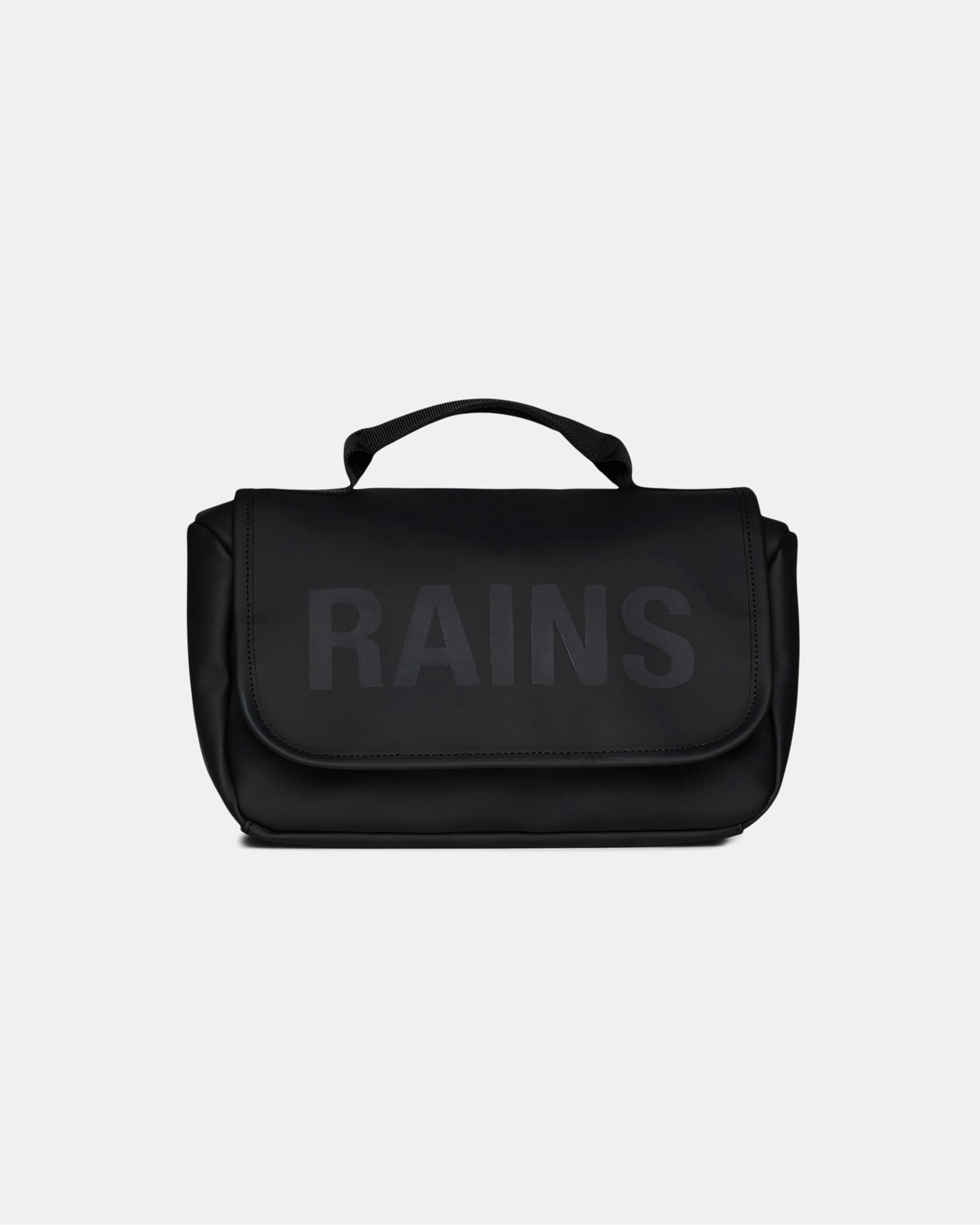 Rains Black Texel Wash Bag - 01 - 01 - One Size