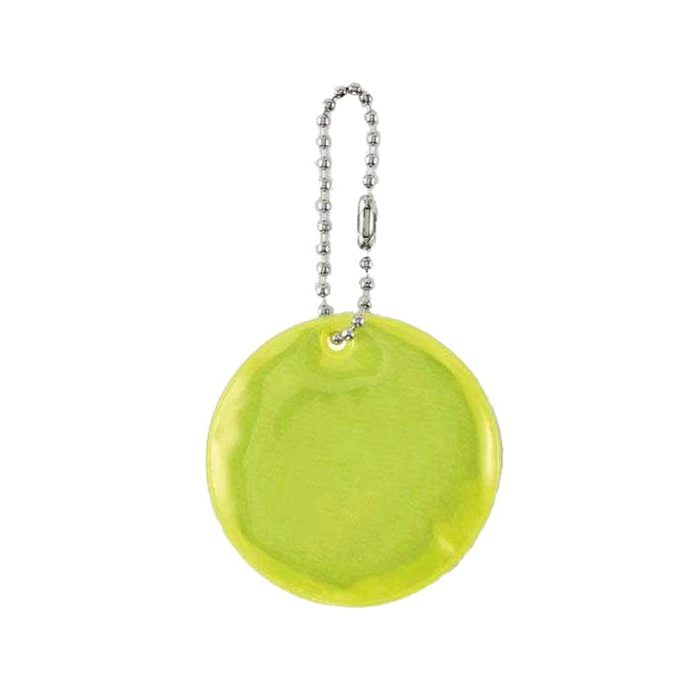 Midocean Yellow Grin Round Reflective Keyring - Neon - One Size - Neon