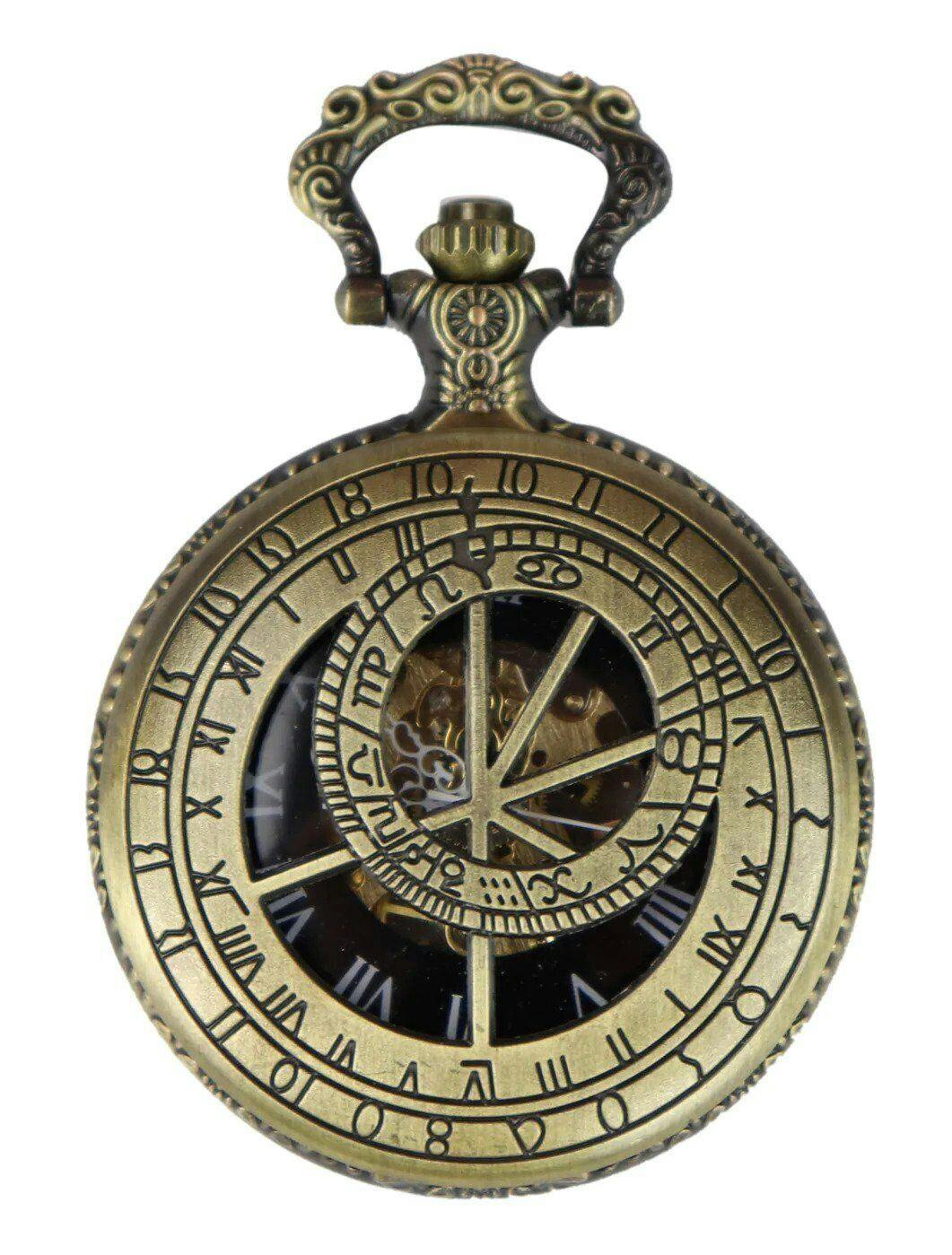 Truclothing Gold Pocket Watch Mechanical Peaky Blinders Hunter Automatic - One Size