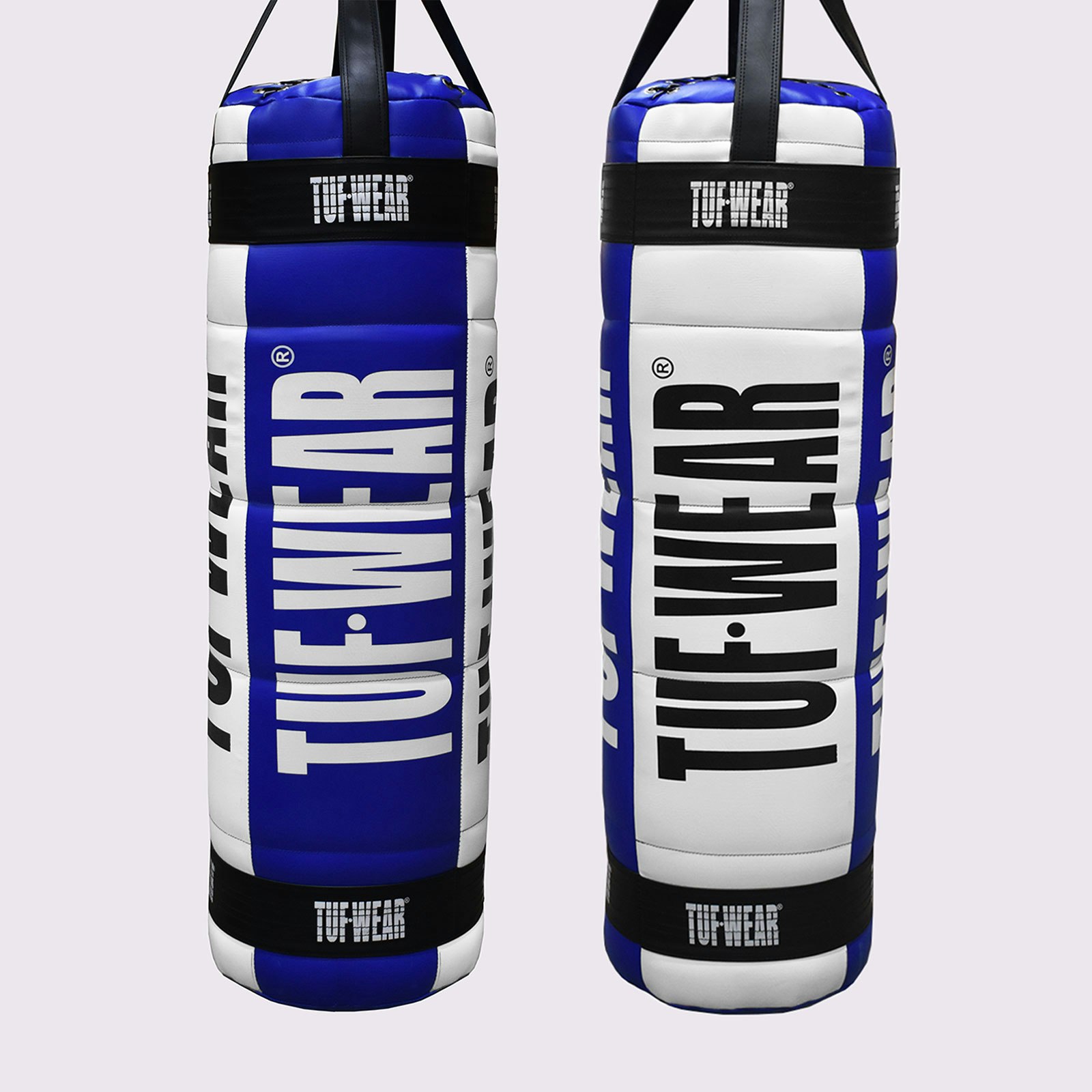 Tuf Wear Blue/White Balboa 4Ft Quilted Punchbag - / - 4Ft