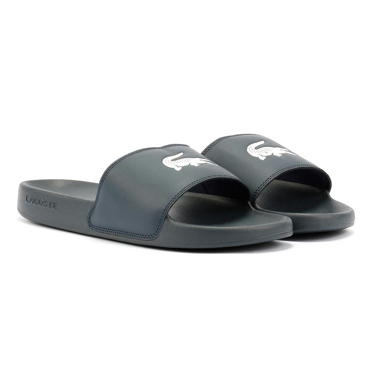 Lacoste Men's Serve Slide 0.0 Navy Slides - Size 7