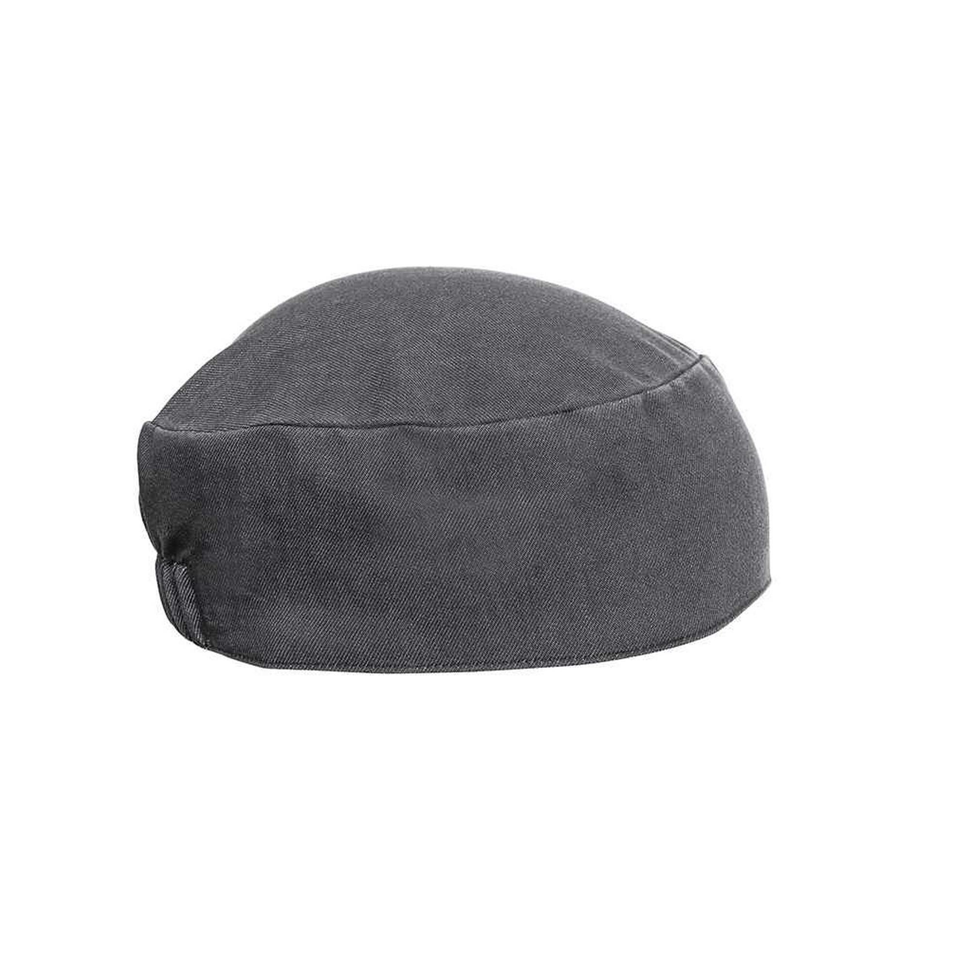 Premier (One Size, Grey Denim) Denim Chef Skull Cap - Image 3