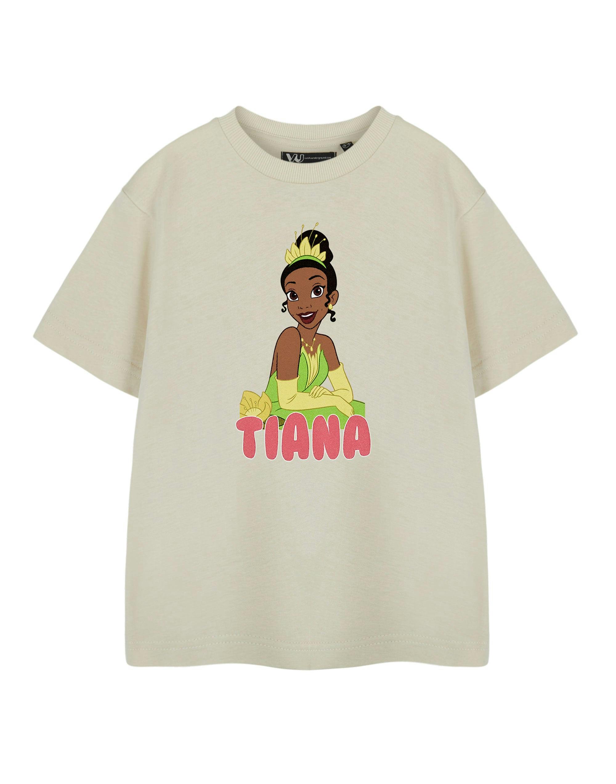 Vanilla Underground Girls Beige Disney Tiana Short Sleeved T-Shirt - 3-4 Years