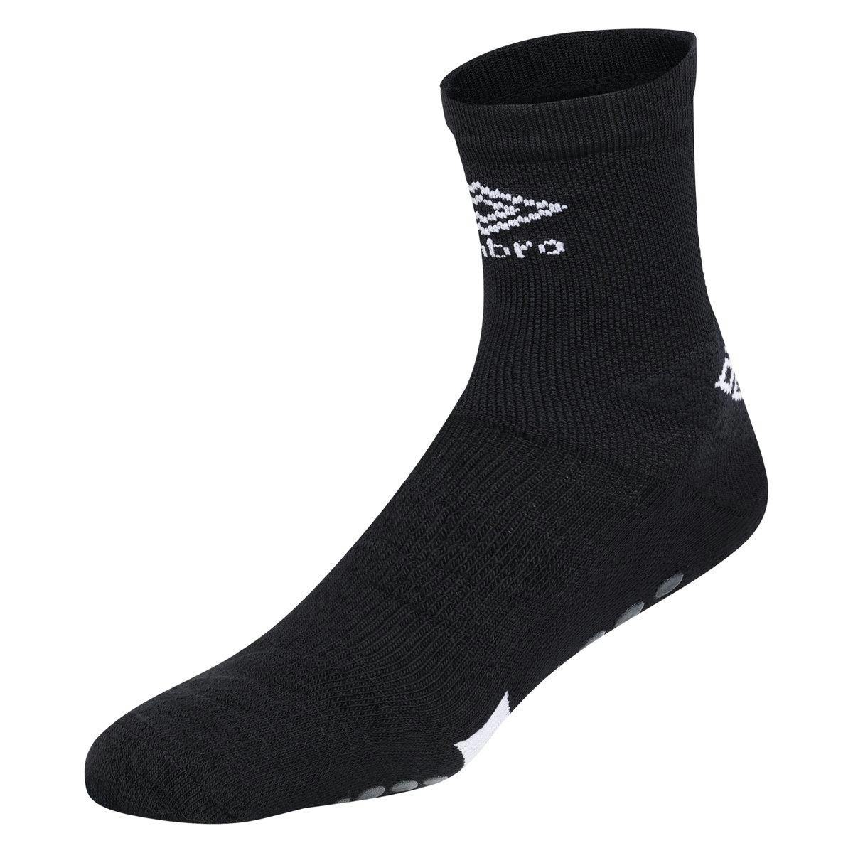 Umbro Men's Black Pro Protex Gripped Socks - 8 Uk-11 Uk - 70% Cotton/20% Nylon/10% Elastane