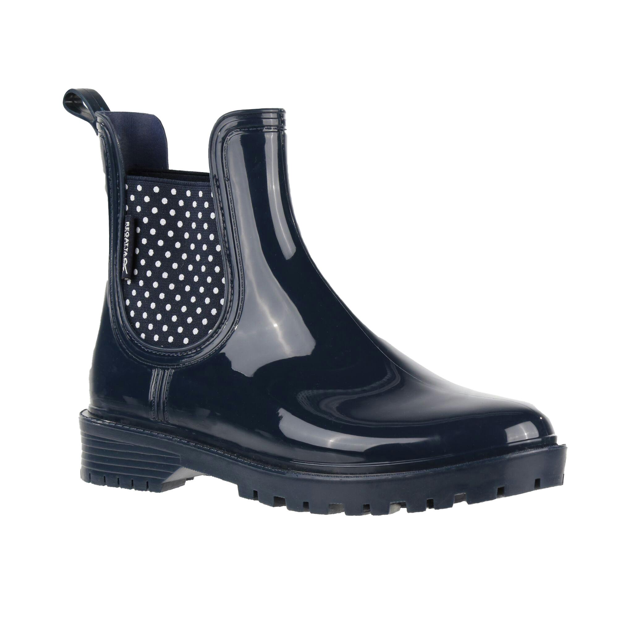 Regatta Women's White Lady Harriett Ii Ankle Wellington Boots - Navy/ Sand - Navy/ Sand - 5 Uk - 100% Mixed