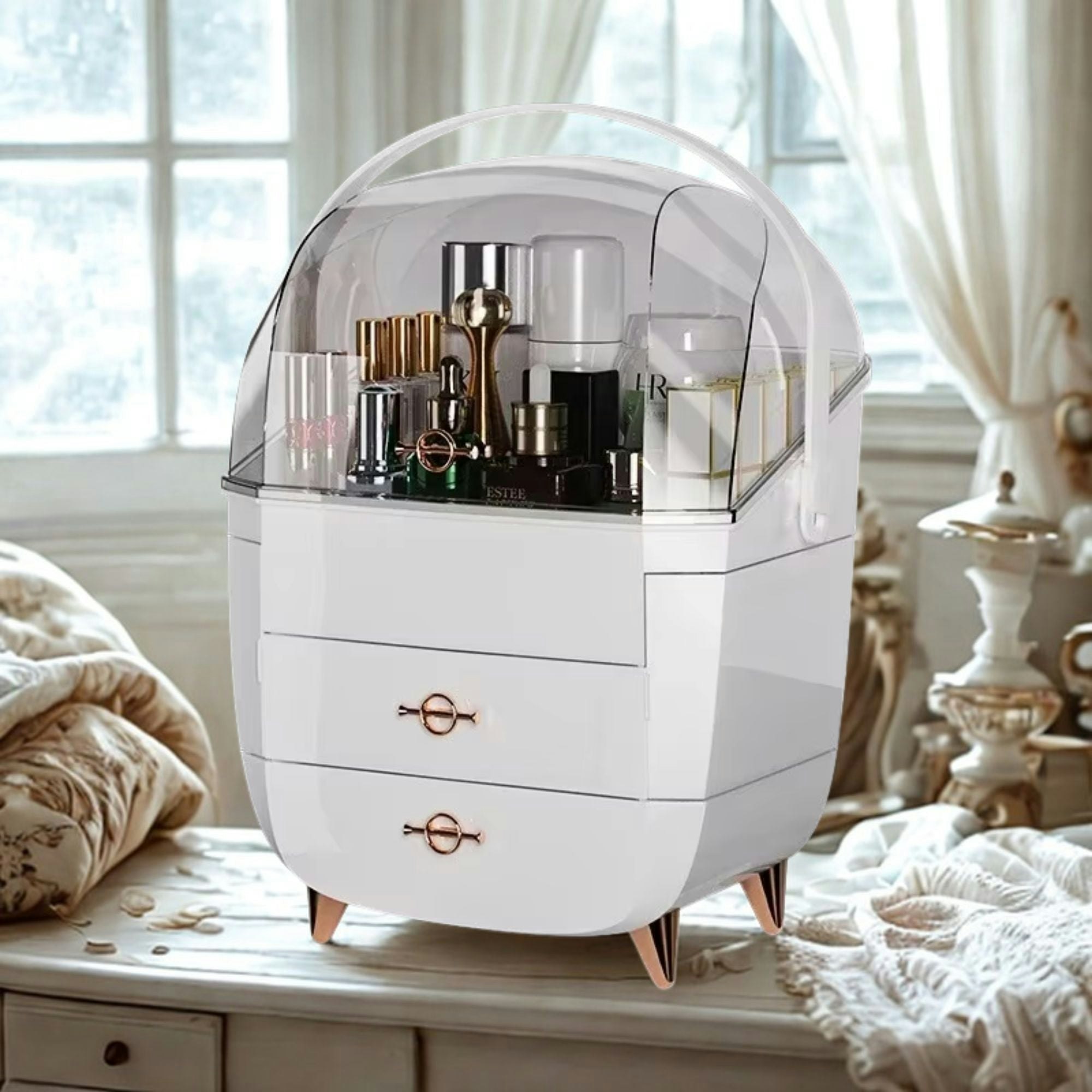Smartbies Women's Large Capacity Makeup Organiser Storage With Drawer Gift For