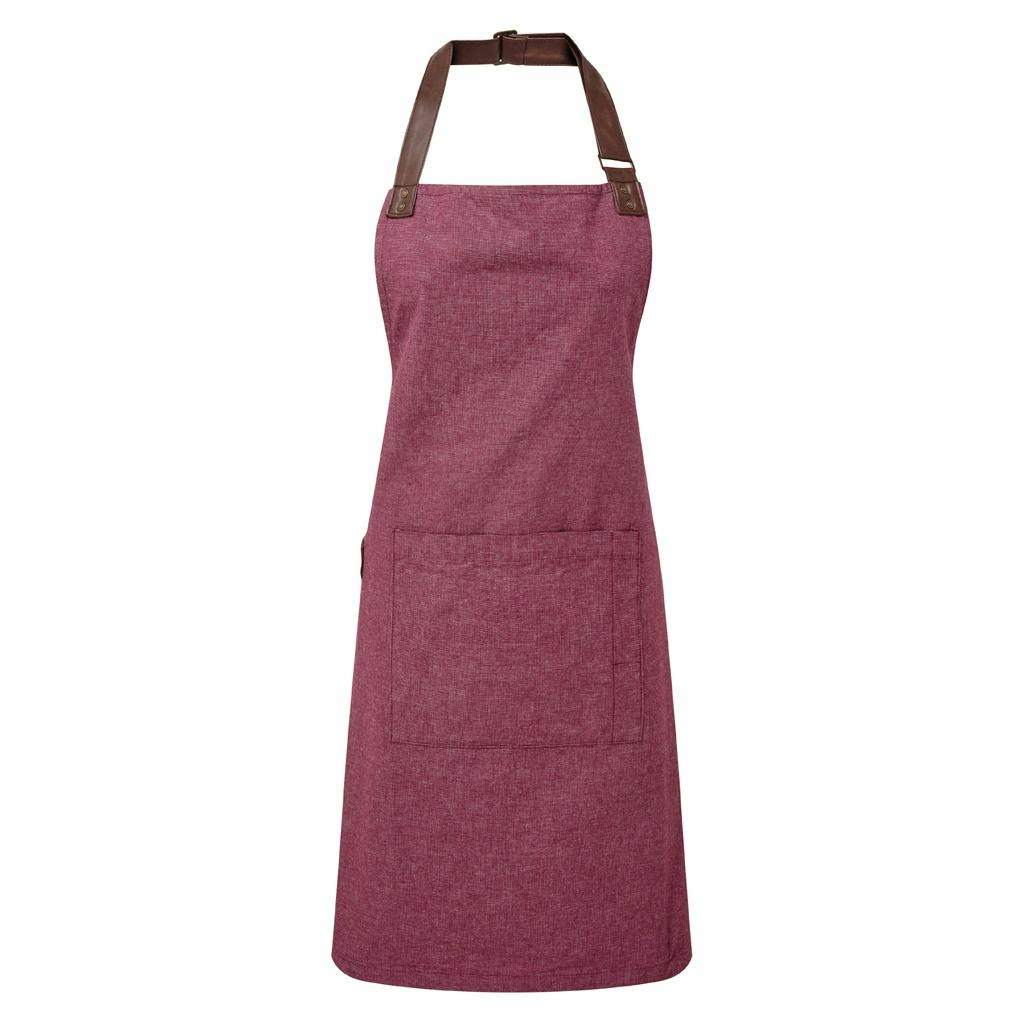 (One Size, Burgundy) Premier Adults Unisex Annex Bib Apron 5059444609909 - Image 5