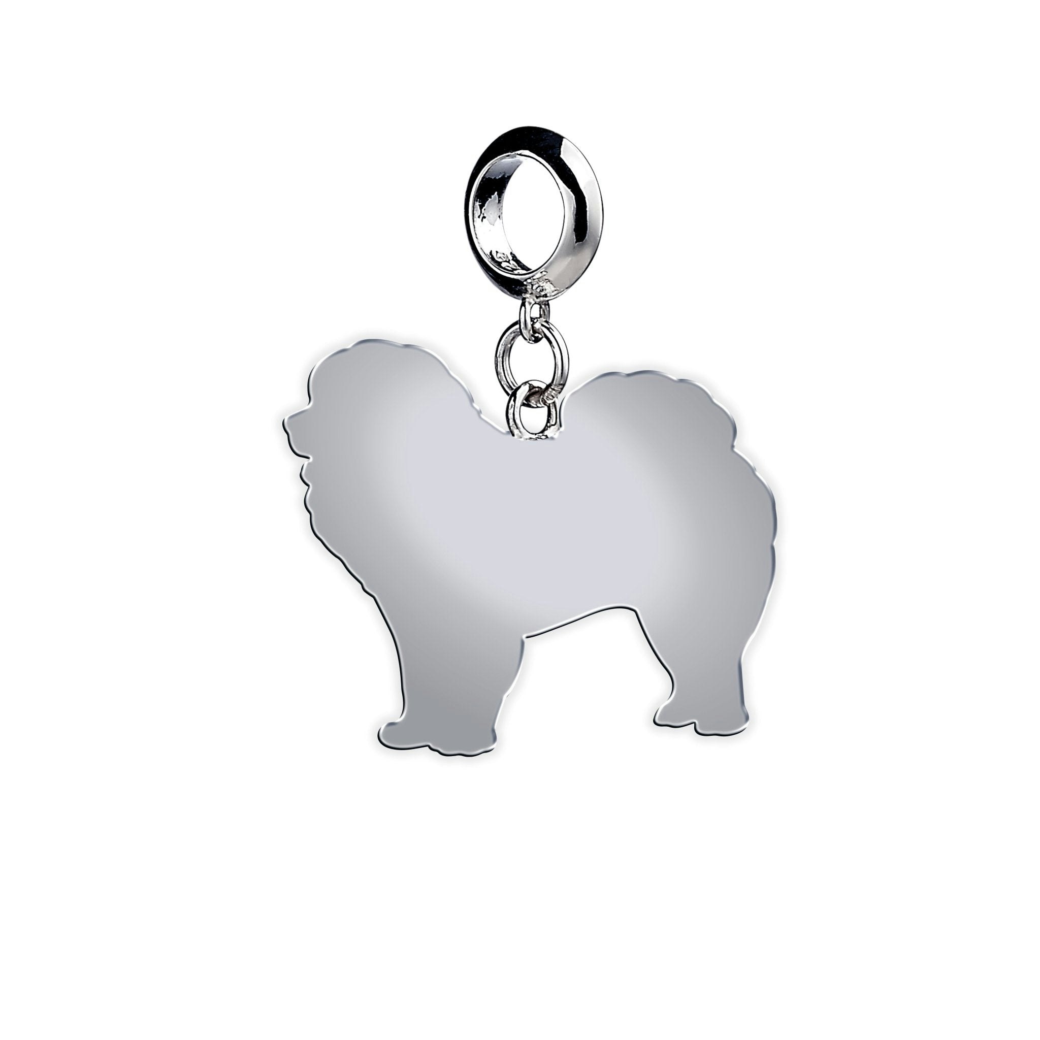 Mylee London Silver Chow Chow Silhouette Charm - Yes - Slider Charm