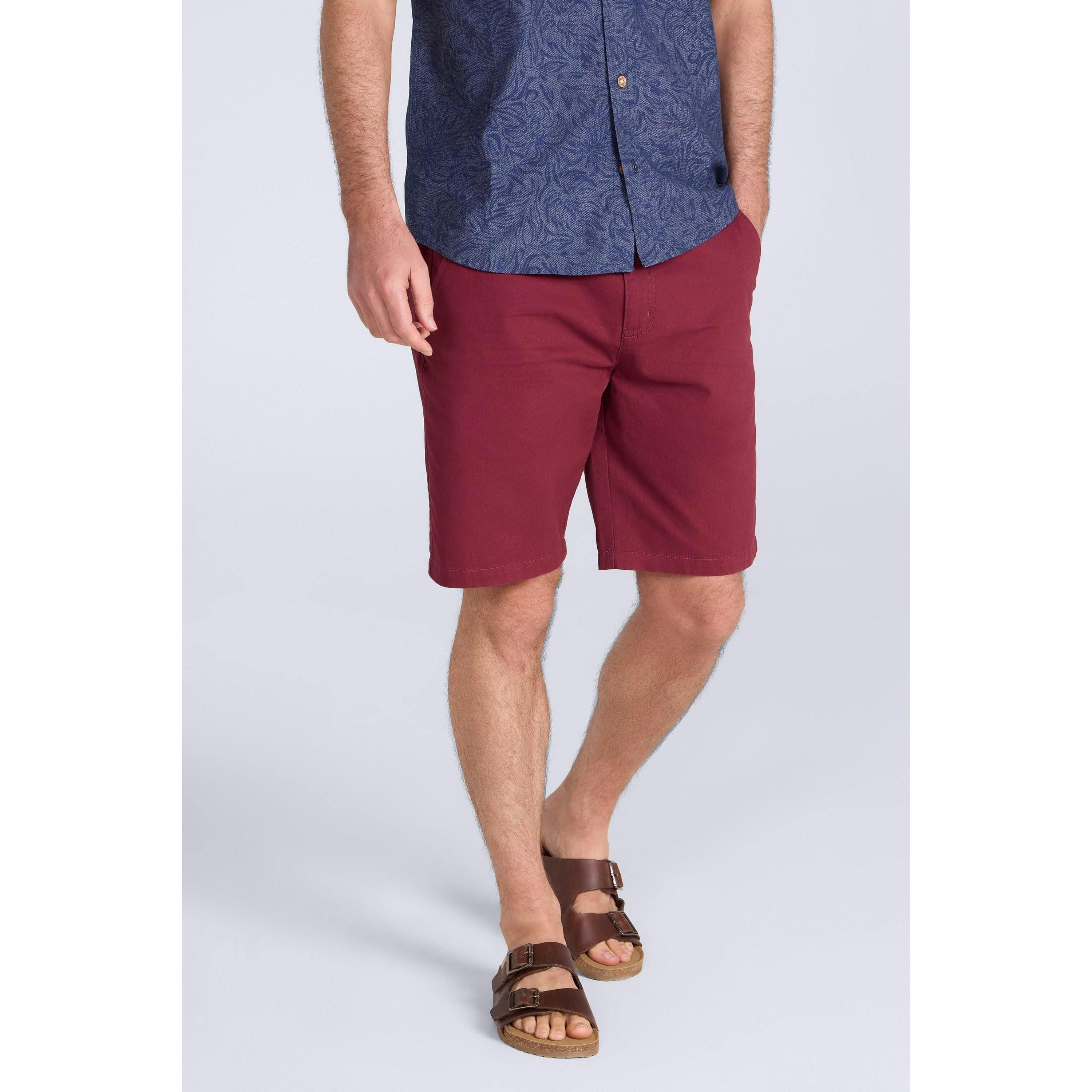 Mountain Warehouse Men's Burgundy Organic Chino Shorts - 36R - 100% Cotton