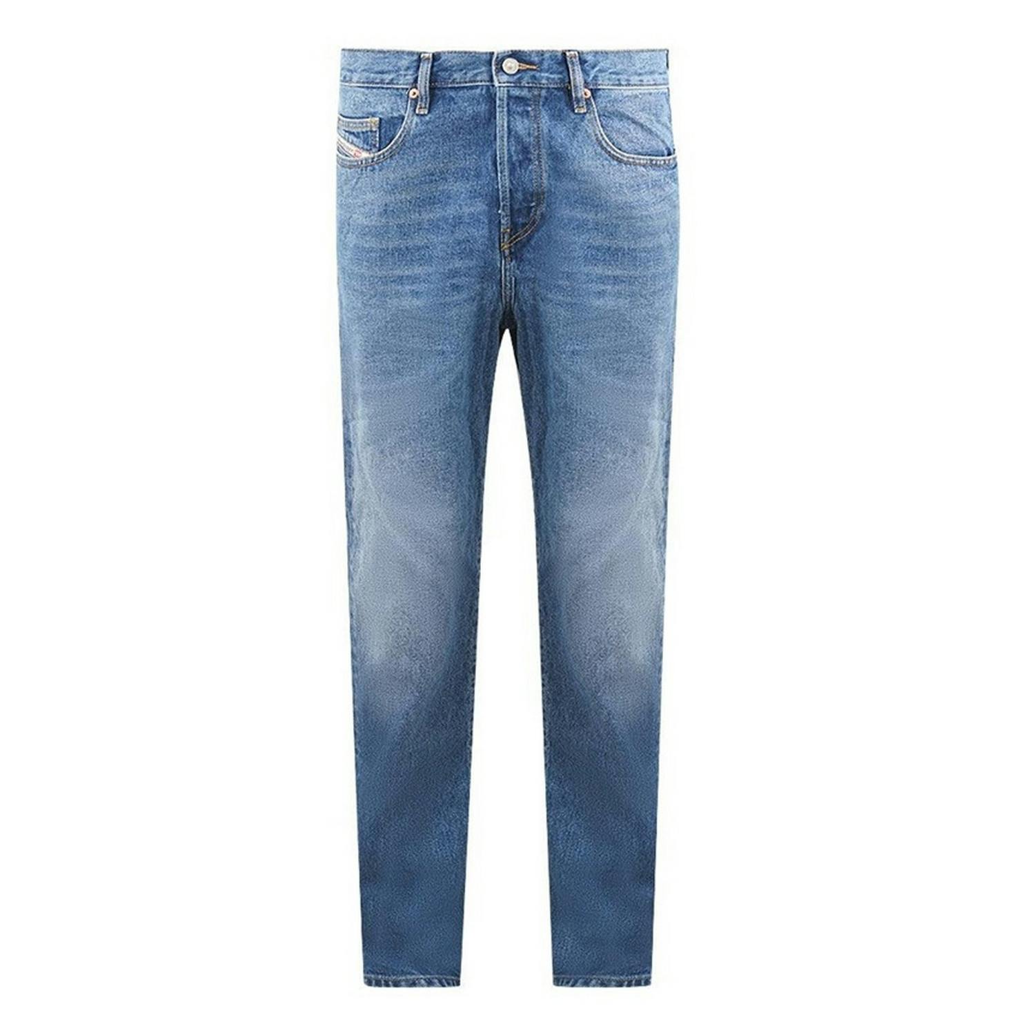 Diesel Men's Blue D-Viker Jeans - 31R - 89% Cotton/11% Polyester