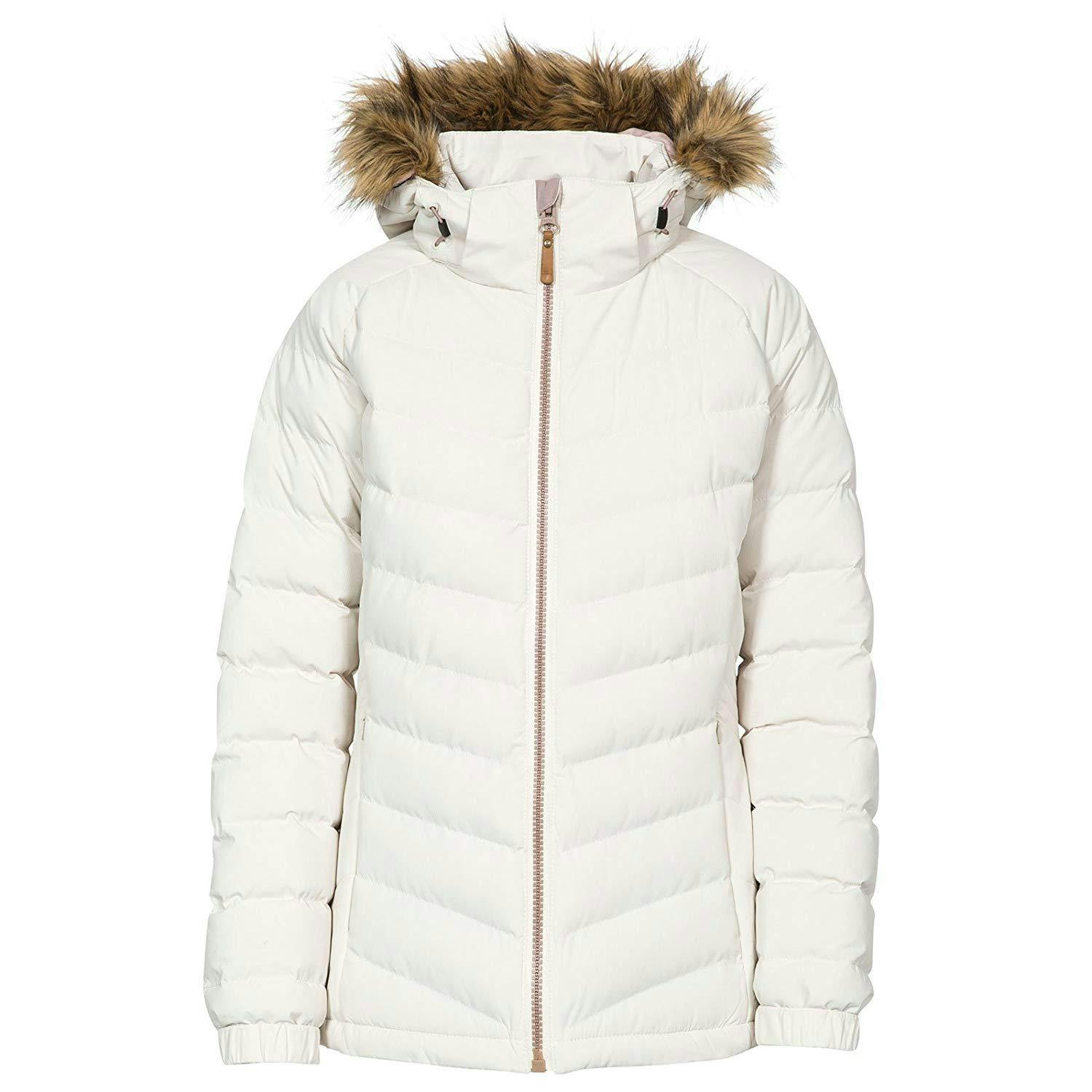 Trespass Women's Nadina Waterproof Padded Jacket - Vanilla - Xl - Vanilla - 100% Polyester