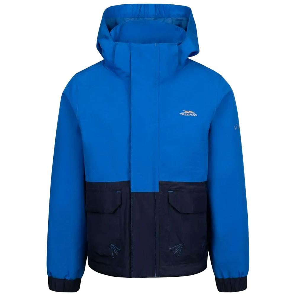Trespass Boys Blue Zeppe Tp50 Waterproof Jacket - 2-3 Years - 100% Polyester