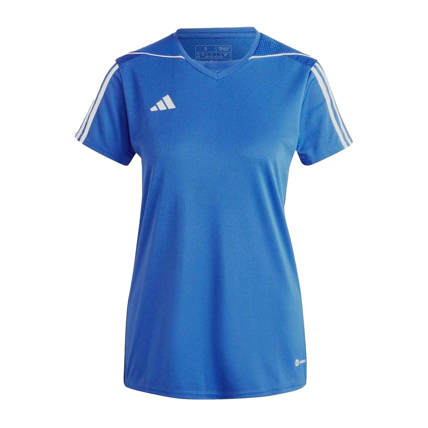 Adidas Women's Blue/White / Tiro 23 League Jersey - 14 Uk - 100% Recycled Polyester