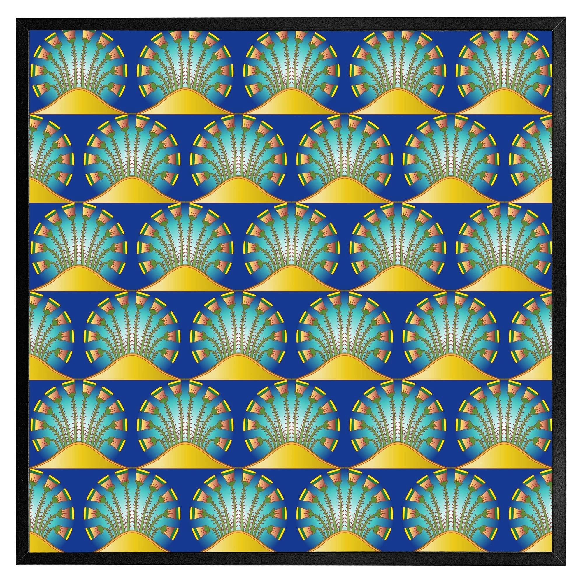 Rackhams White Egyptian Style Motif (Picture Frame) - 12X12"