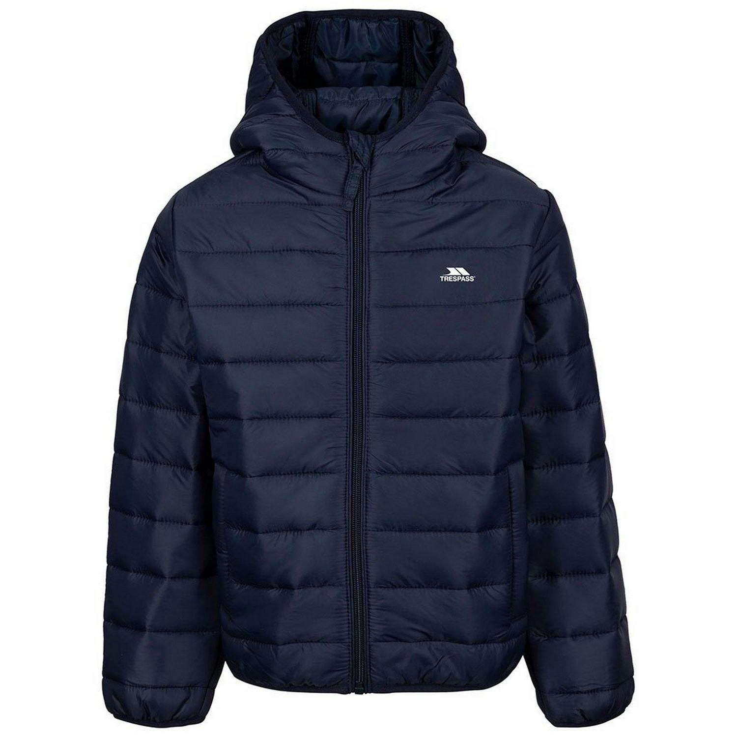 Trespass Kids Kelmarsh Padded Jacket - Navy - 7-8 Years - Navy - 60% Polyester/40% Polyamide