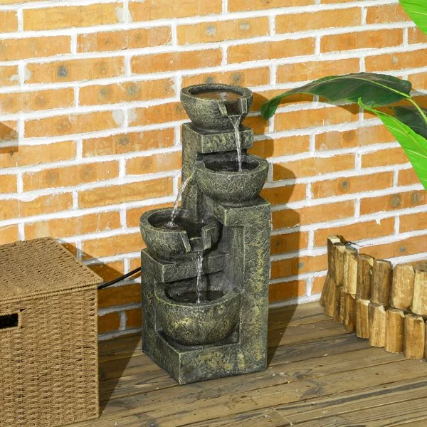 Mains powered water feature