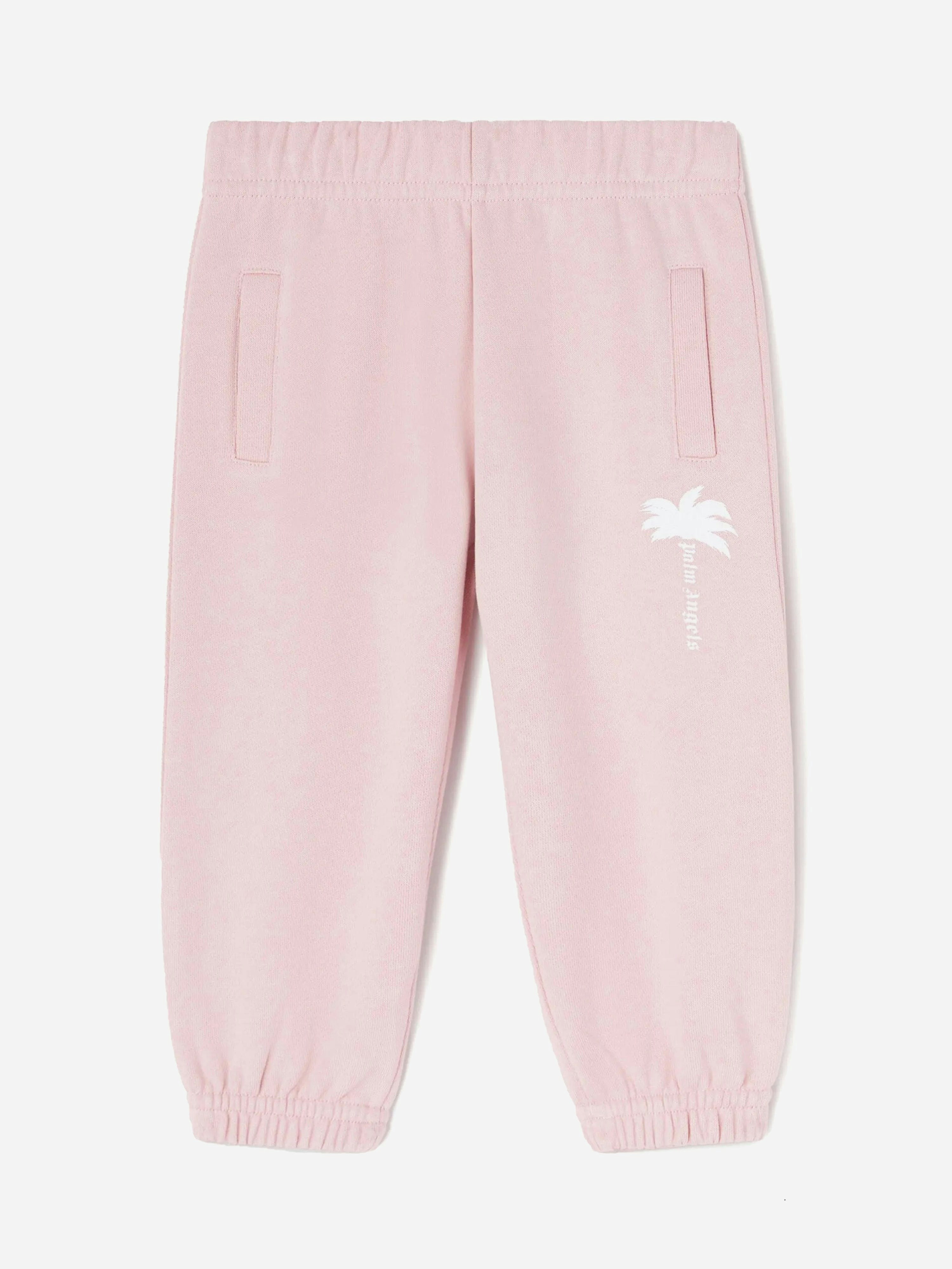 Palm Angels Women's Pink Baby Girls The Palm Logo Joggers In - 36 Mths