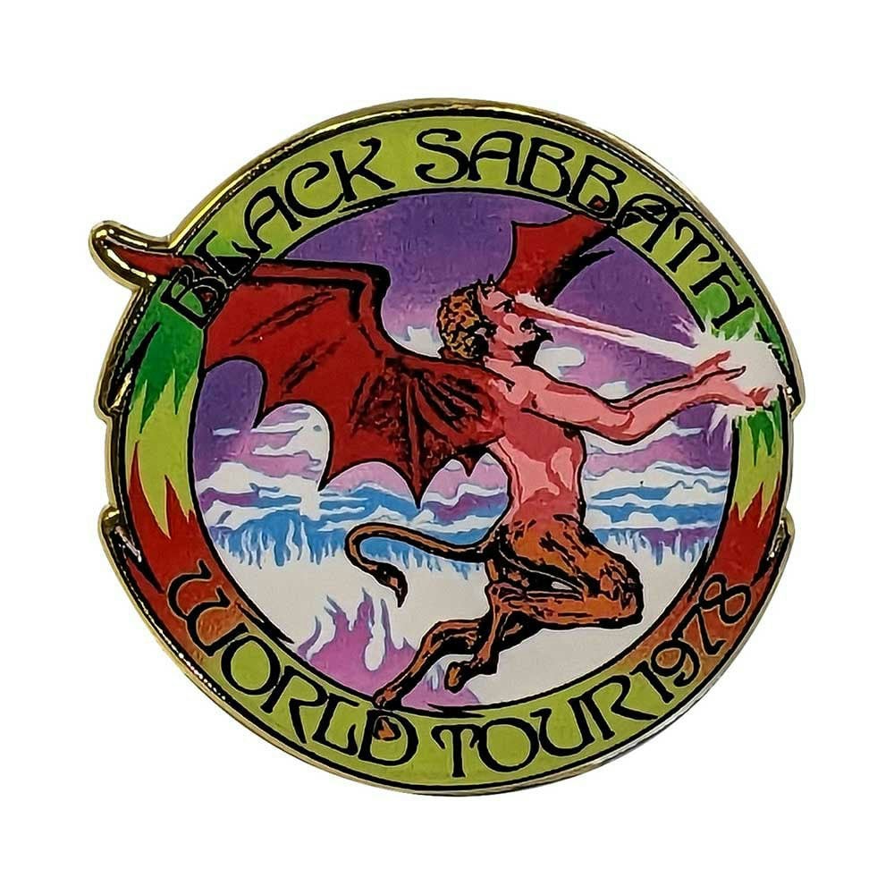 Paradiso Clothing Black Sabbath World Tour 1978 Pin Badge