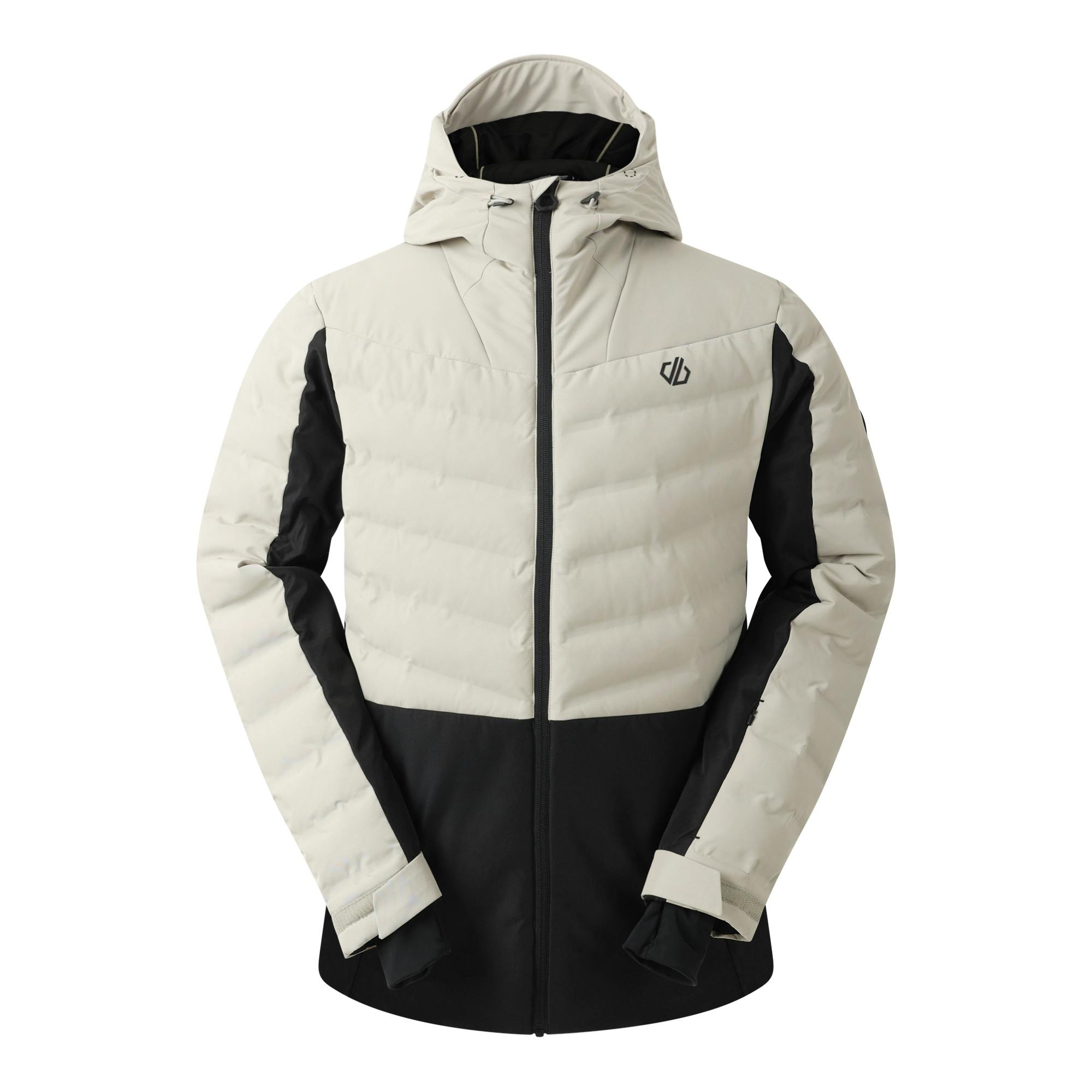 Dare 2B Men's Black Ollie Iii Ski Jacket - Abbeystone/ - M - Abbeystone/ - 100% Recycled Polyester