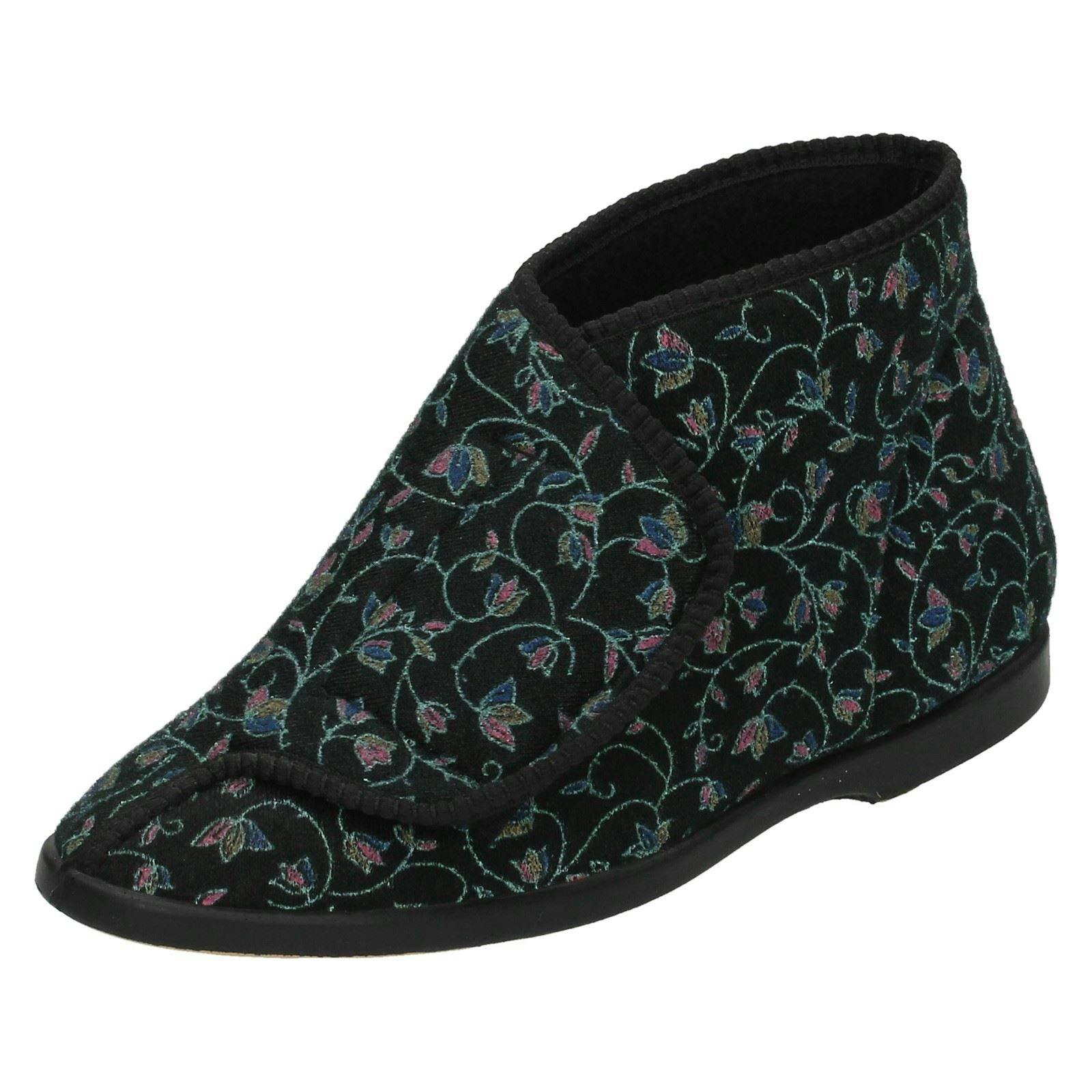 Spot On Women's Black Slipper Boots - Uk 5