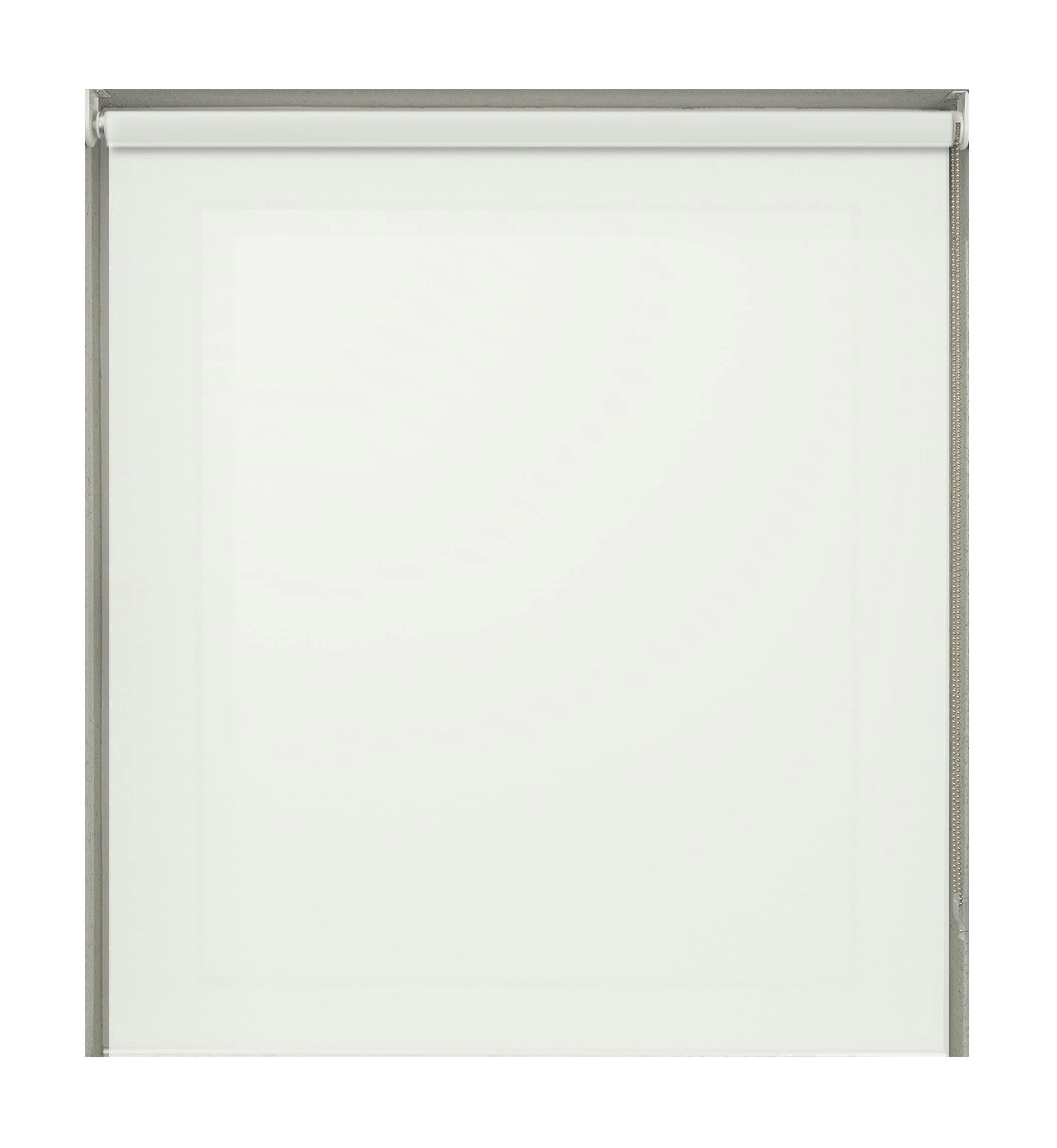 Newedgeblinds White Plain Straight Edge Daylight Roller Blind - 105Cm