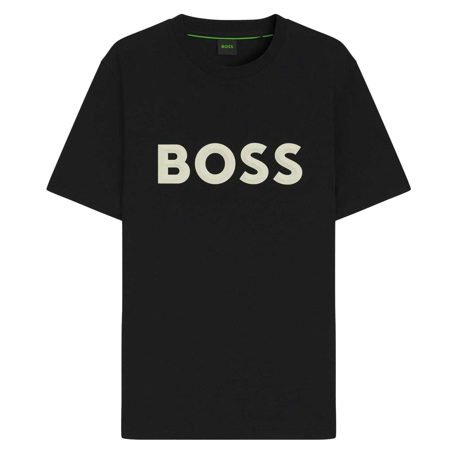 Boss Men's Black Iconic T-Shirt - M - 100% Cotton