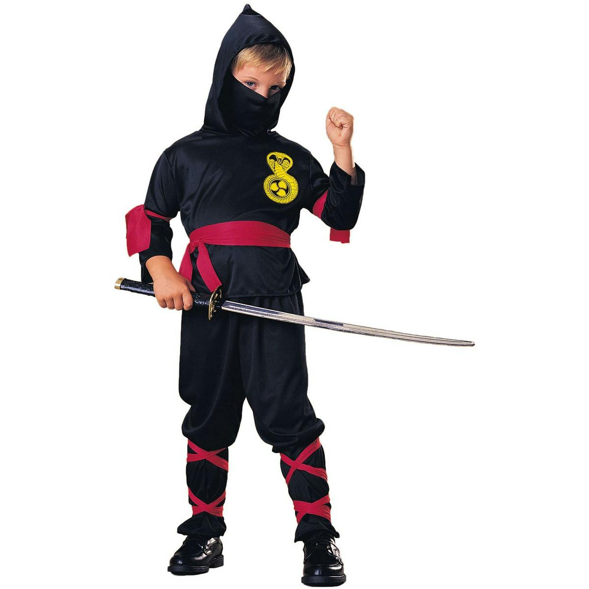Bristol Novelty Boys Black Ninja Costume - 9-12 Years