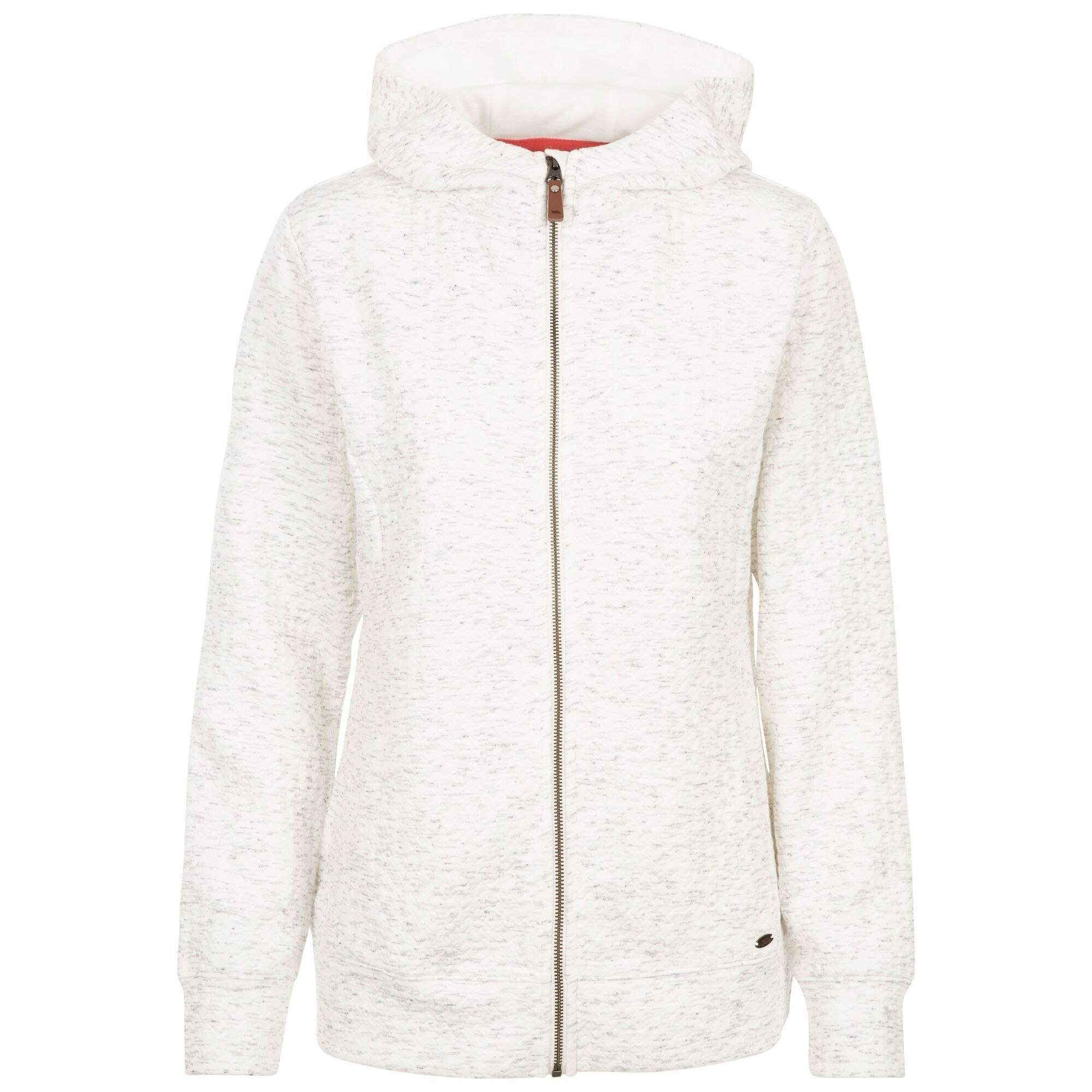 Trespass Women's White Winnie Hoodie - Ghost Marl - Ghost Marl - Medium
