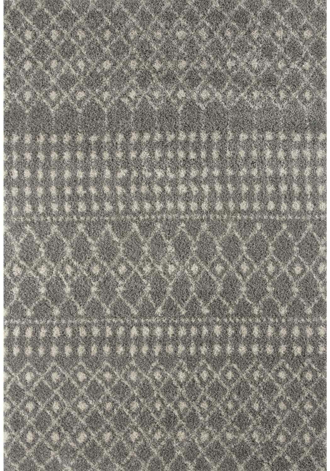 Rackhams Grey Moroccan Shaggy Rug | 1010 - 180X270 Cm