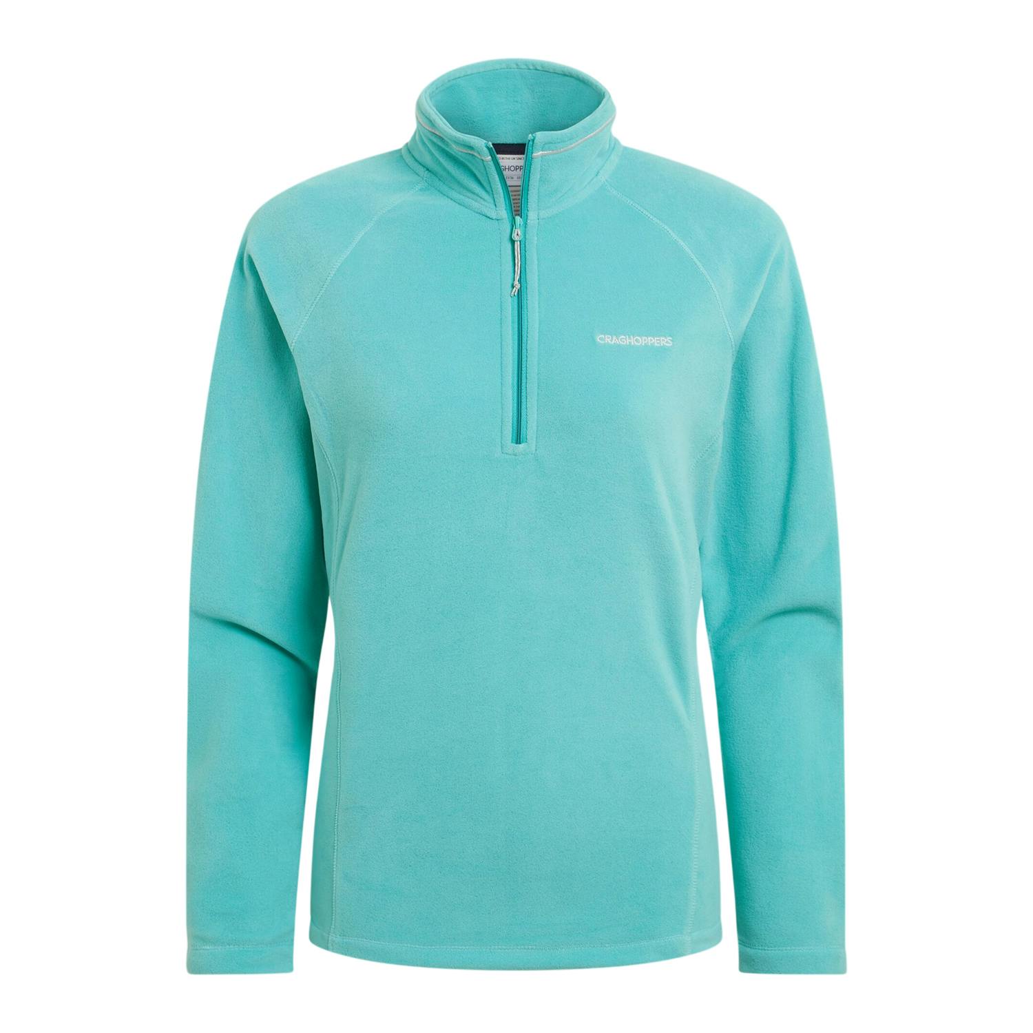 Craghoppers Women's Miska Vi Half Zip Fleece - Glazed Aqua - 28 Uk - Glazed Aqua - 100% Polyester