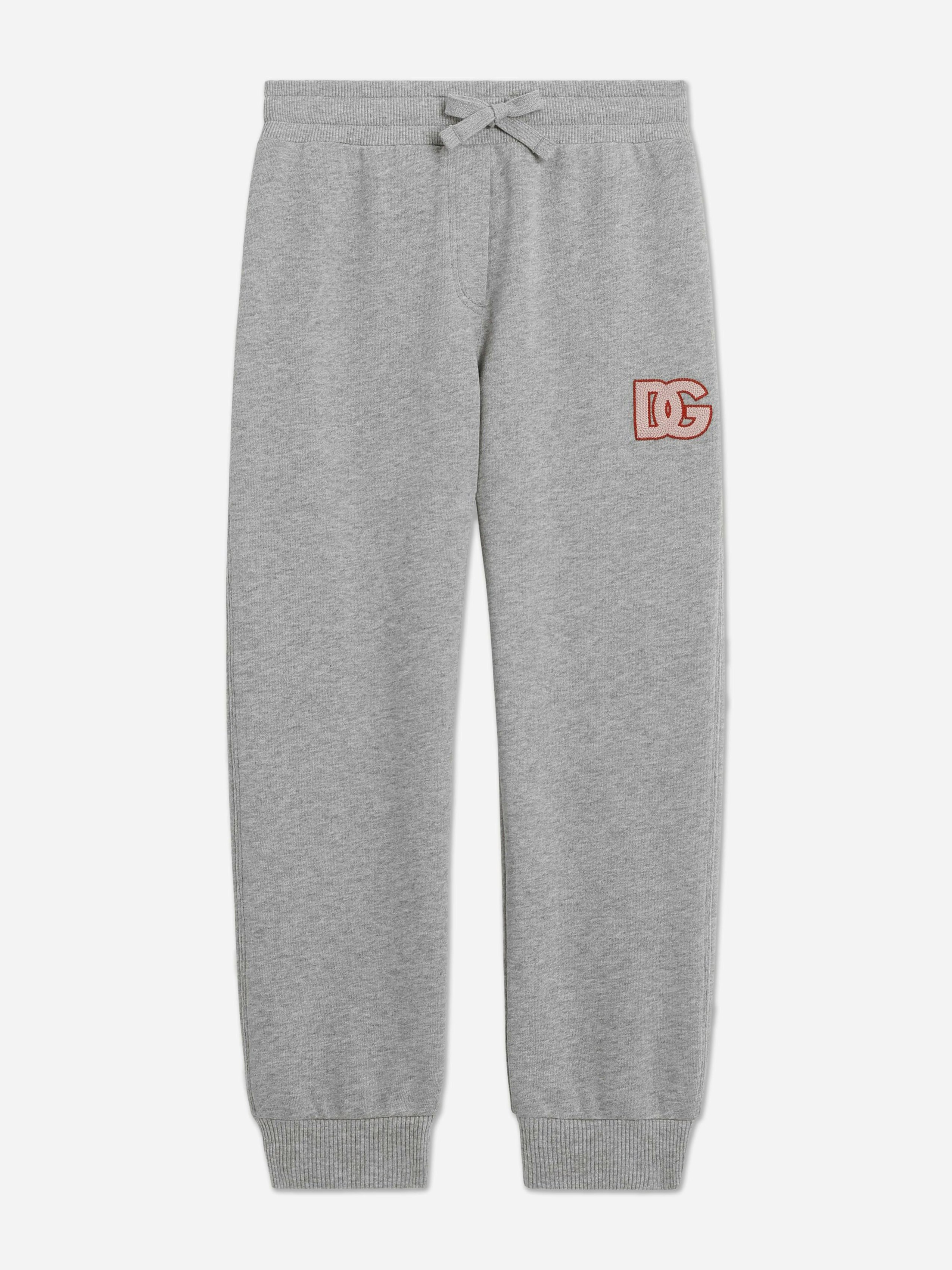 Dolce & Gabbana Kids Girls Grey Dolce & Gabbana Embroidered Logo Joggers In - 4 Yrs