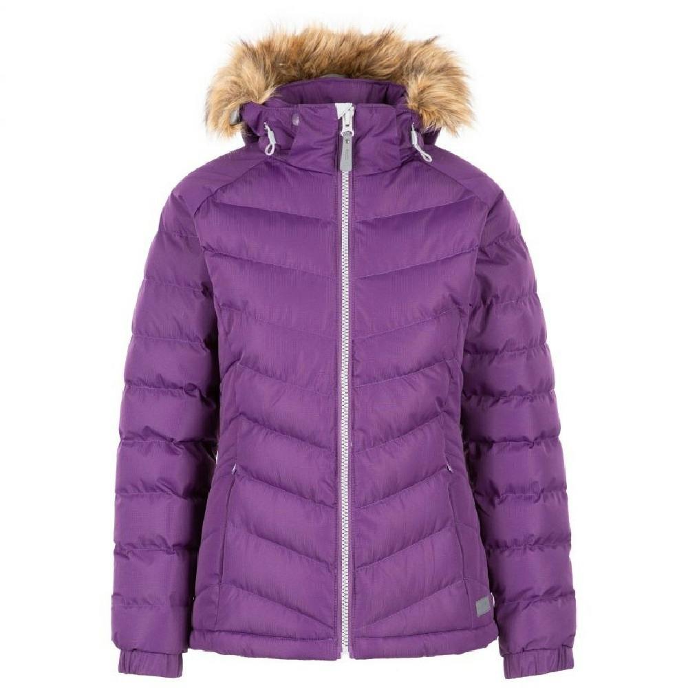 Trespass Women's Nadina Waterproof Padded Jacket in Purple | Size: XS - Image 2