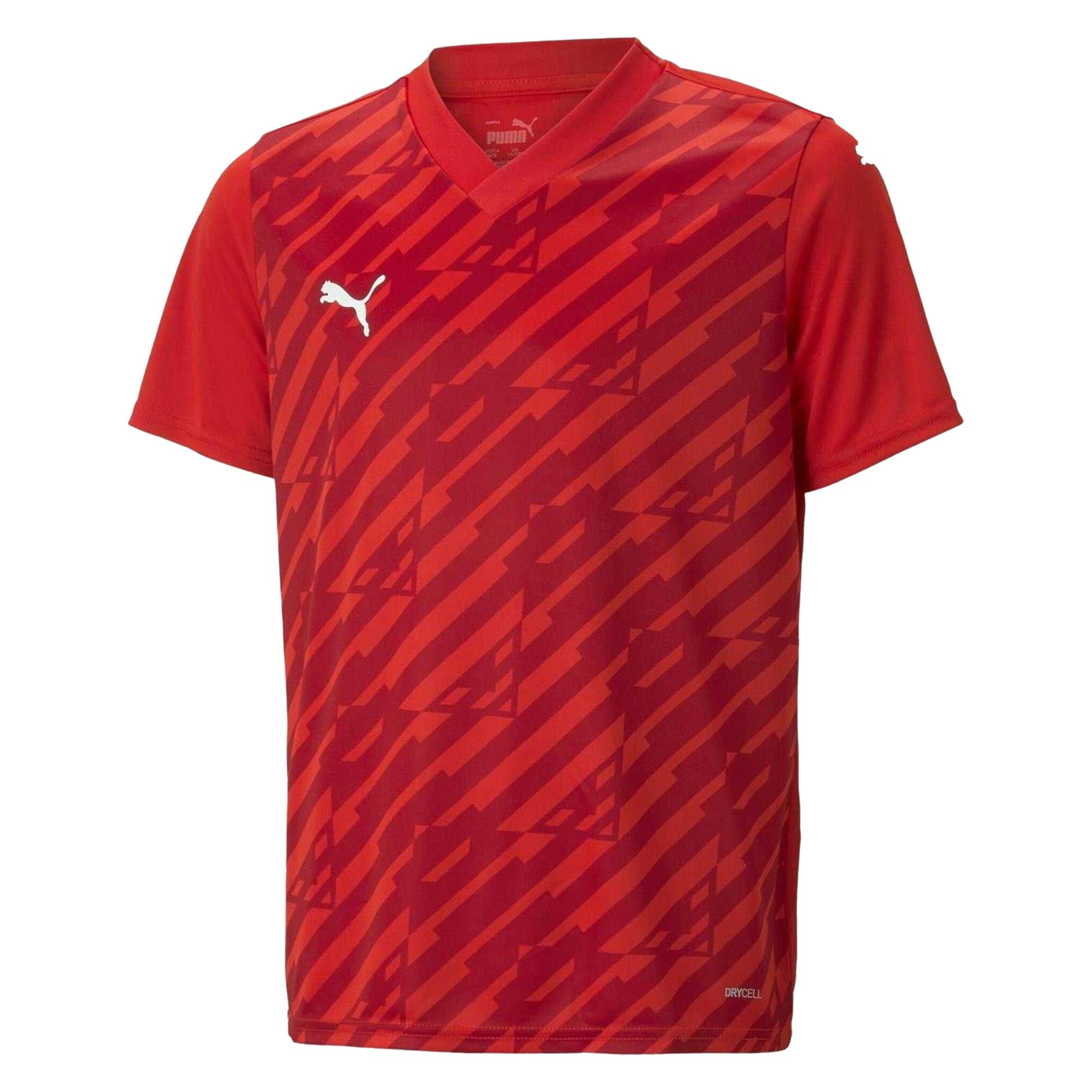 Puma Red Kids Teamultimate T-Shirt - 7-8 Years - 100% Recycled Polyester