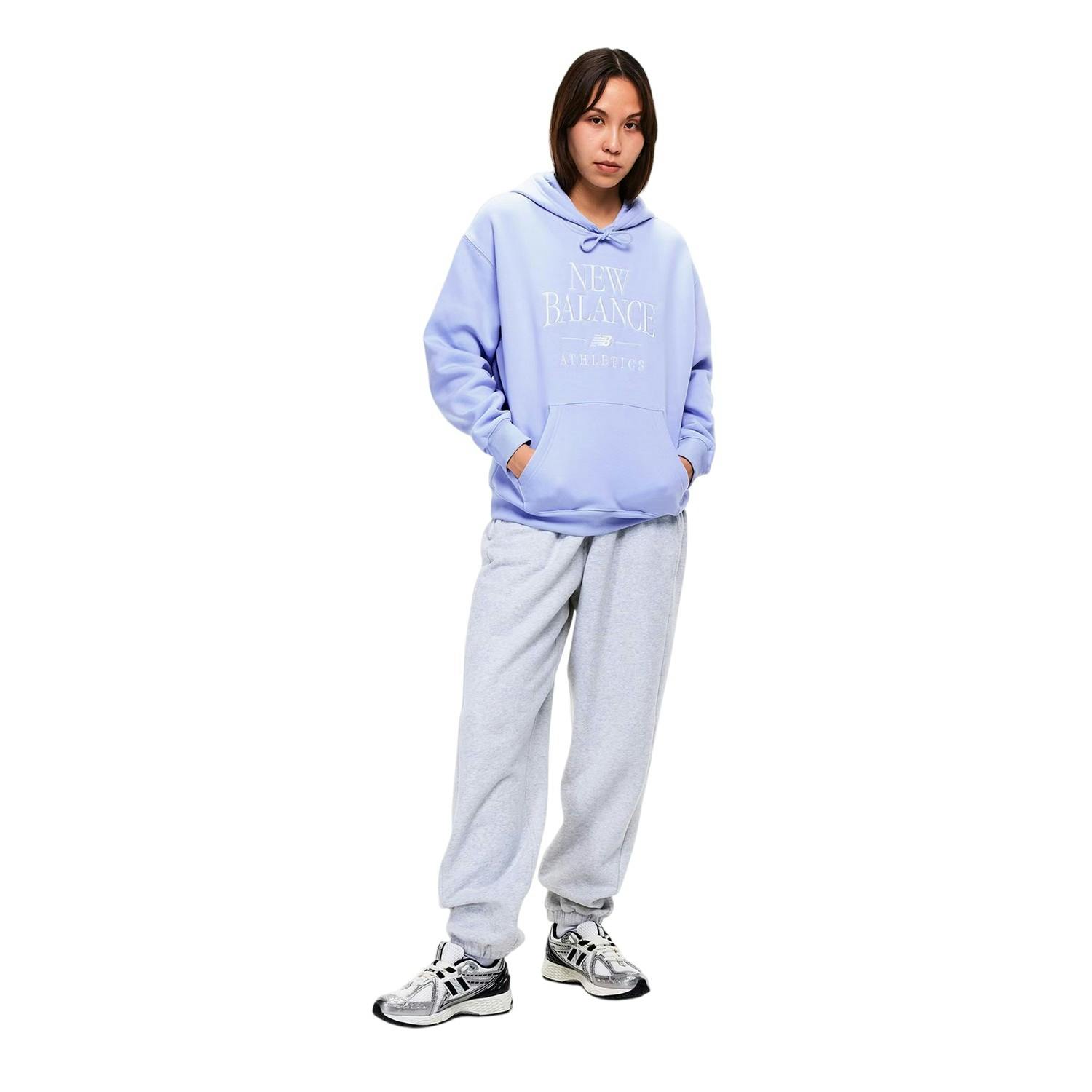 New Balance Women's Lilac Trackside Hoodie - 8 Uk - 60% Cotton/40% Polyester