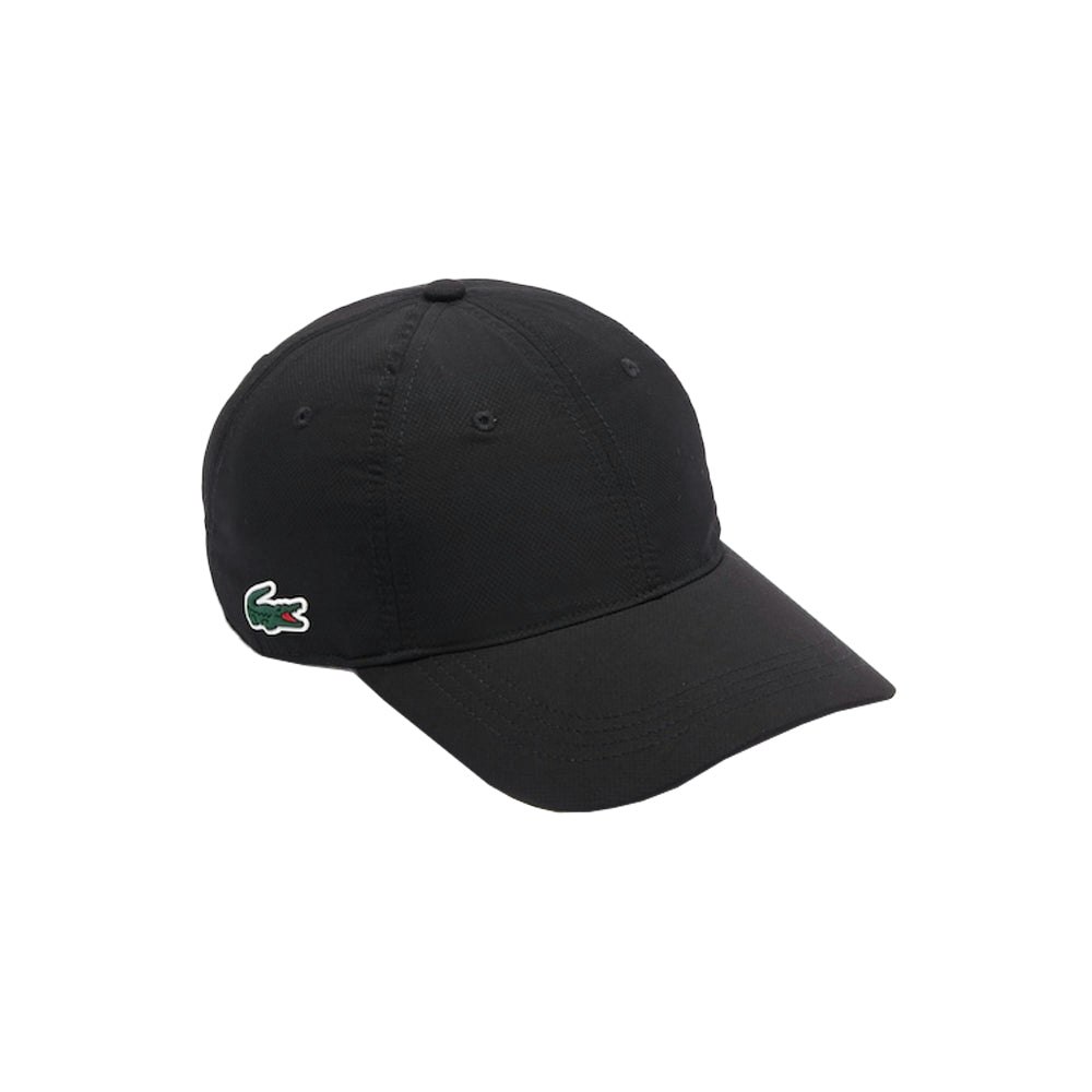 Lacoste Black Sport Lightweight Taffeta Baseball Cap - One Size